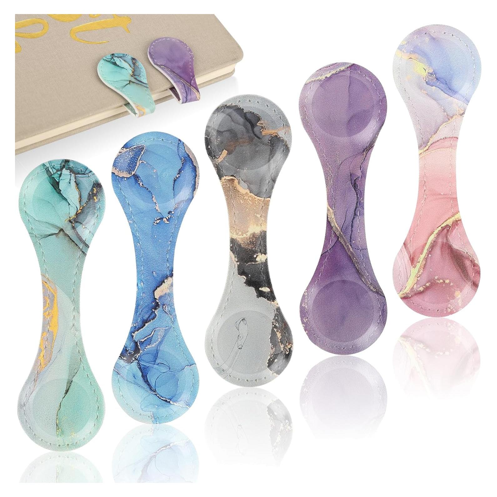 Set de 5 Marcadores Magnéticos de Cuero LMTNNB Multicolor