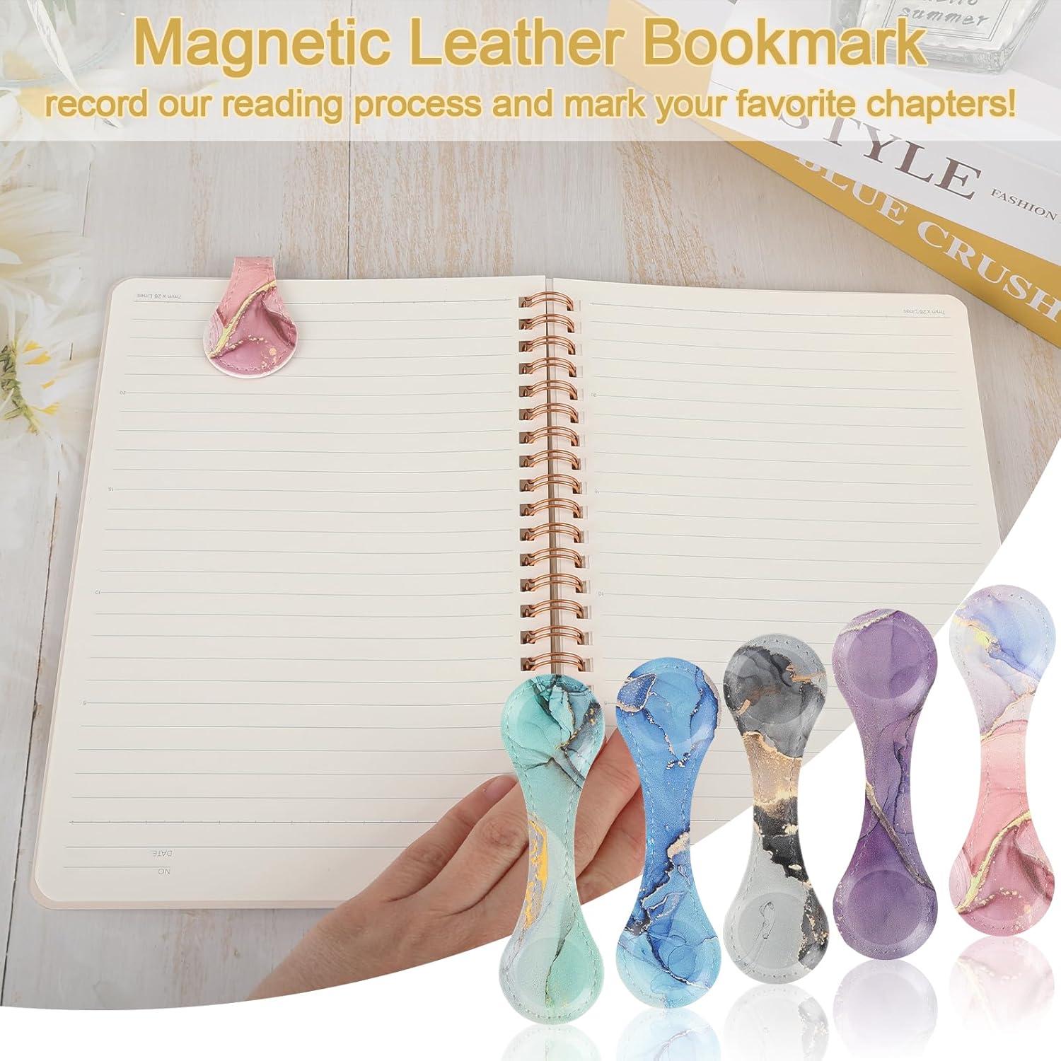 Set de 5 Marcadores Magnéticos de Cuero LMTNNB Multicolor