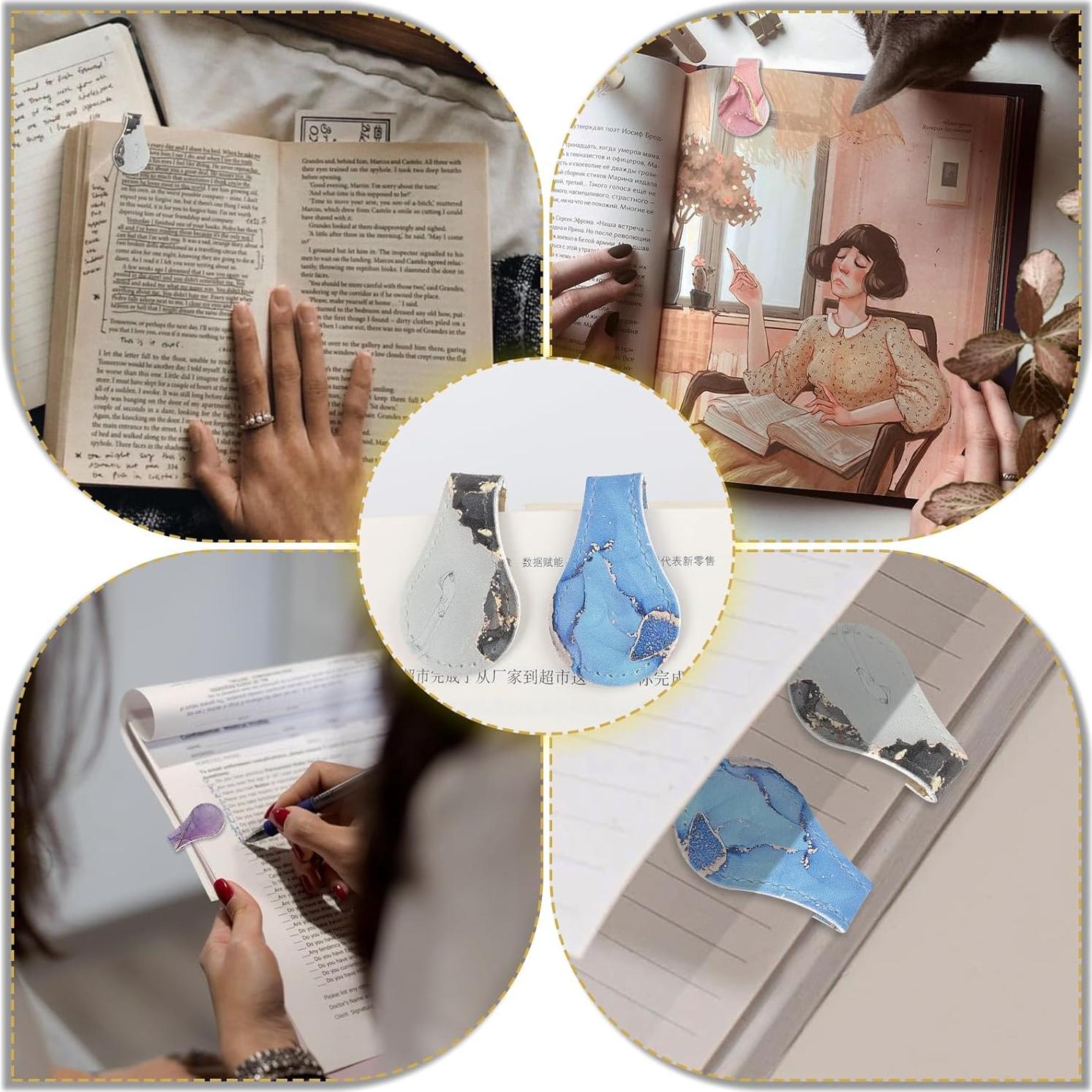 Set de 5 Marcadores Magnéticos de Cuero LMTNNB Multicolor