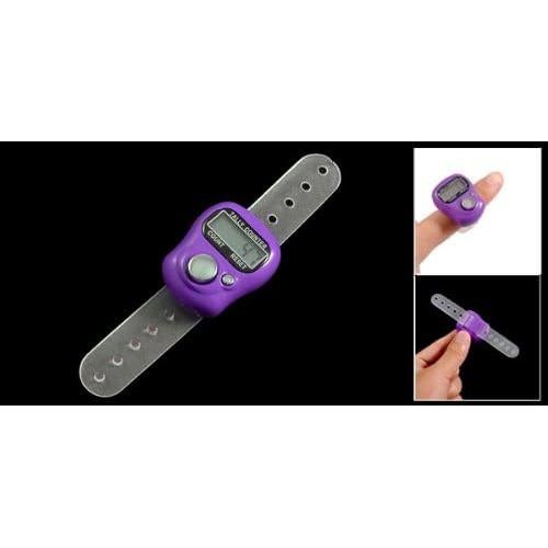 Contador Electrónico de Dedo uxcell 5 Dígitos LCD Púrpura