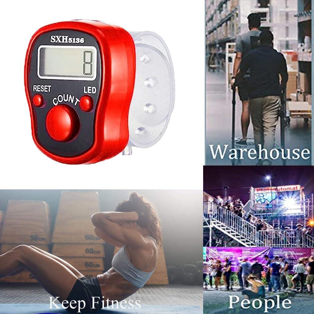 Contador de Dedos Electrónico TESEAS, Paquete de 6, LED, 5 Dígitos