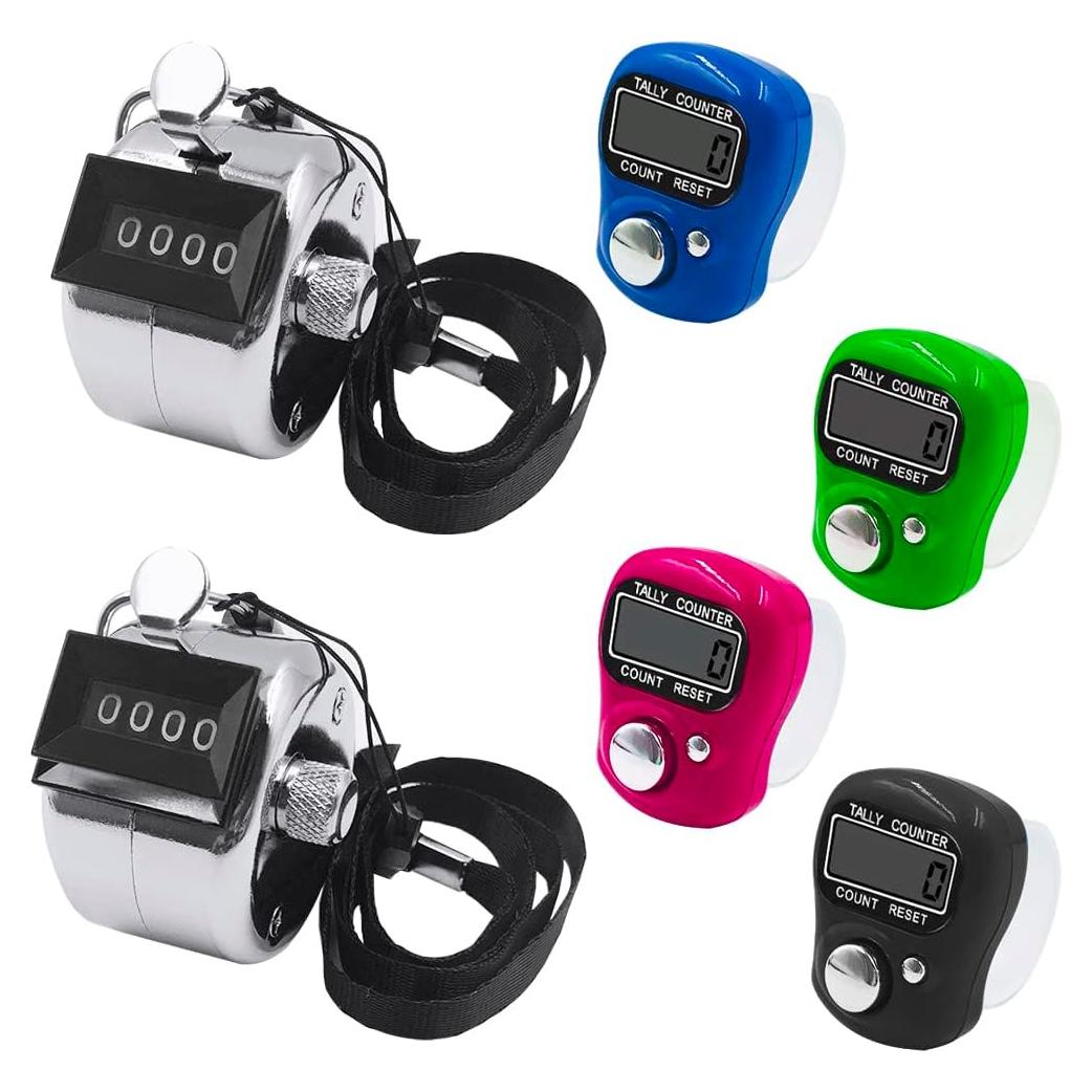 Contadores Electrónicos AFUNTA 6 Pcs: 2 Metal y 4 Digitales