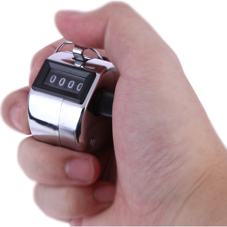 Contadores Manuales de Tally CNYMANY 4 Dígitos Metal 3 Paquetes