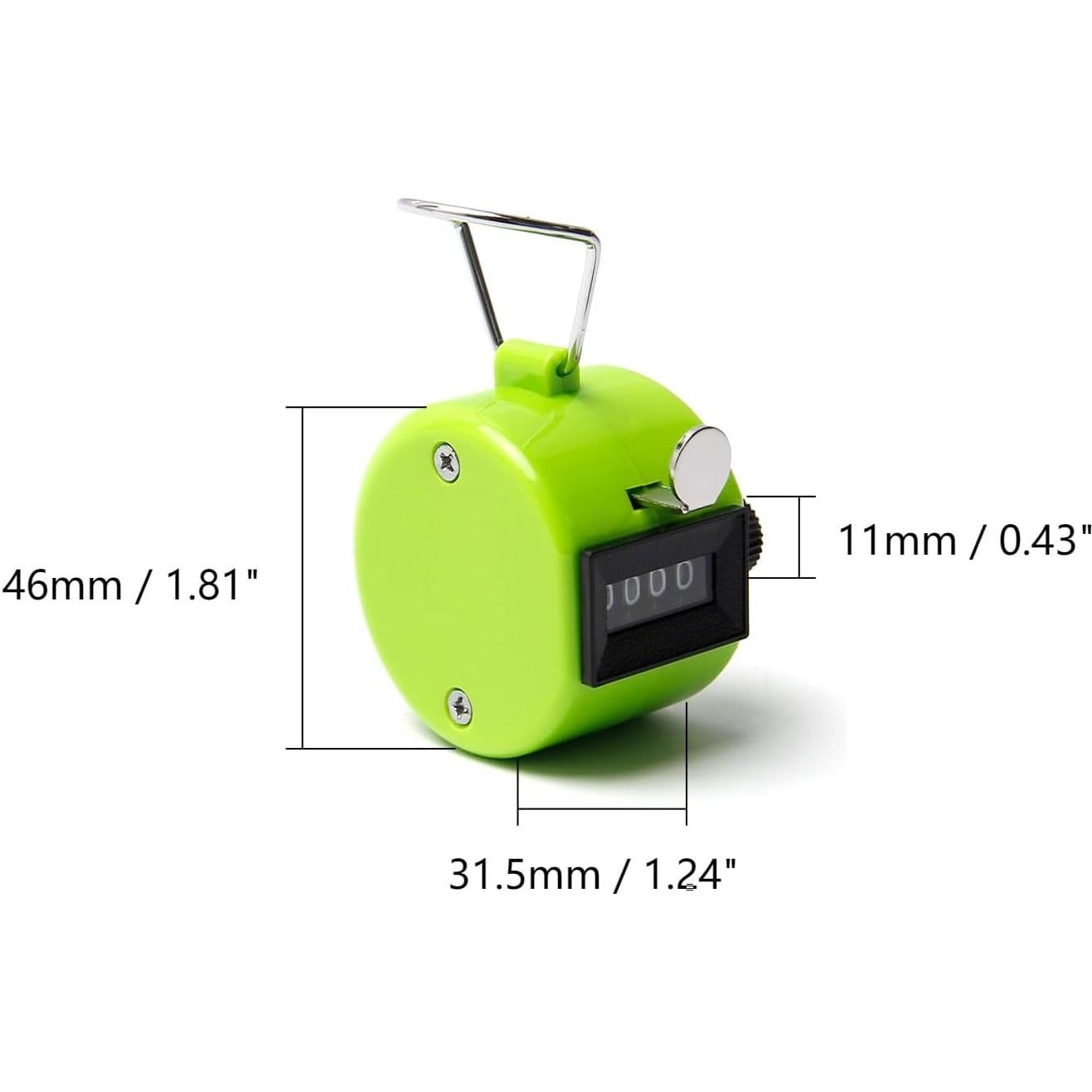 Contador de Mano Othmro Mecánico 4 Dígitos Verde