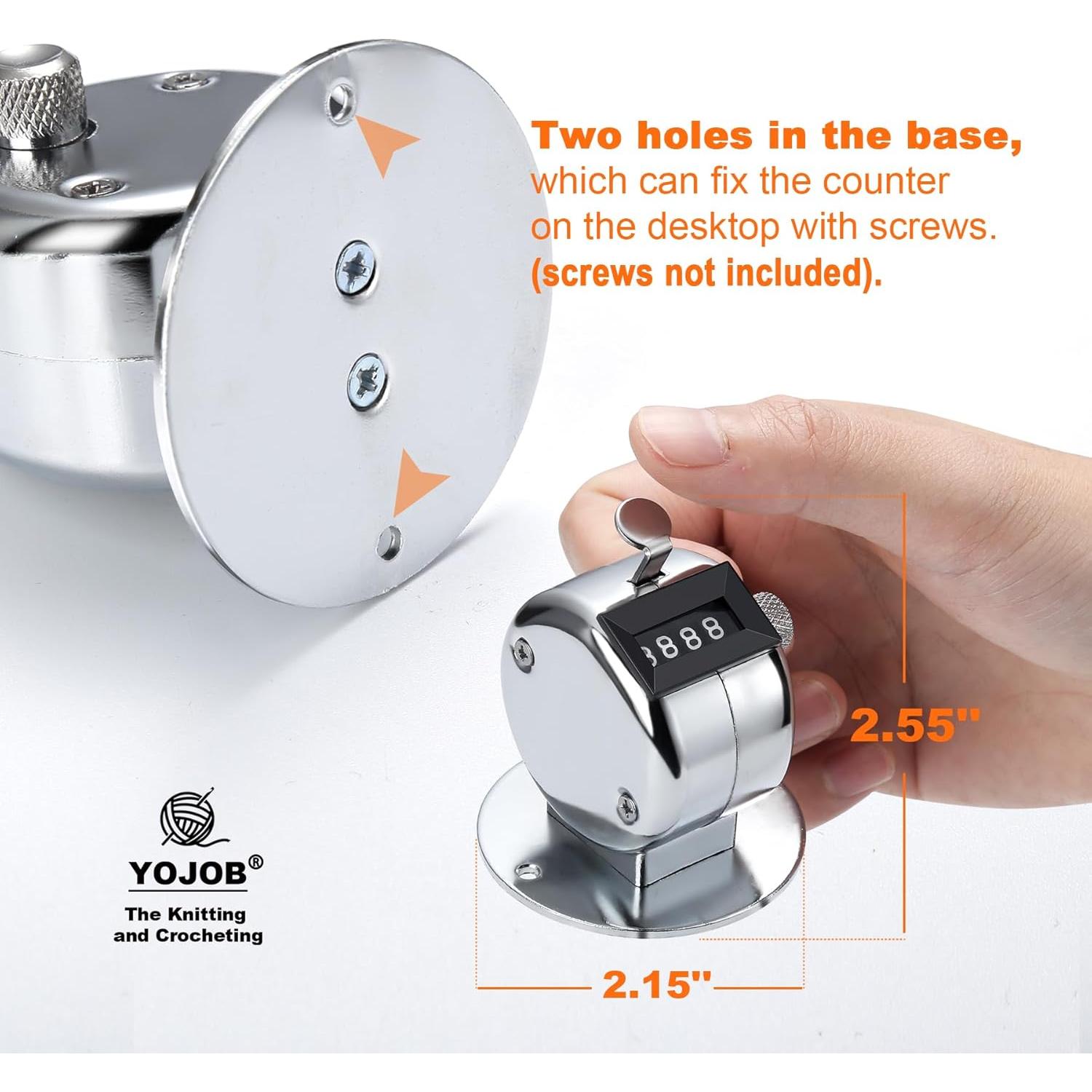 Contador de Puntos Manual YOJOB para Tejer y Crochetar - Metal