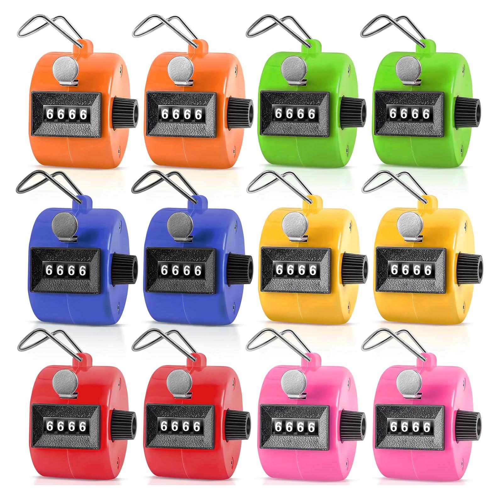 Contador Manual Mecánico SUNYIWJIE 12 Pcs 4 Dígitos Portátil