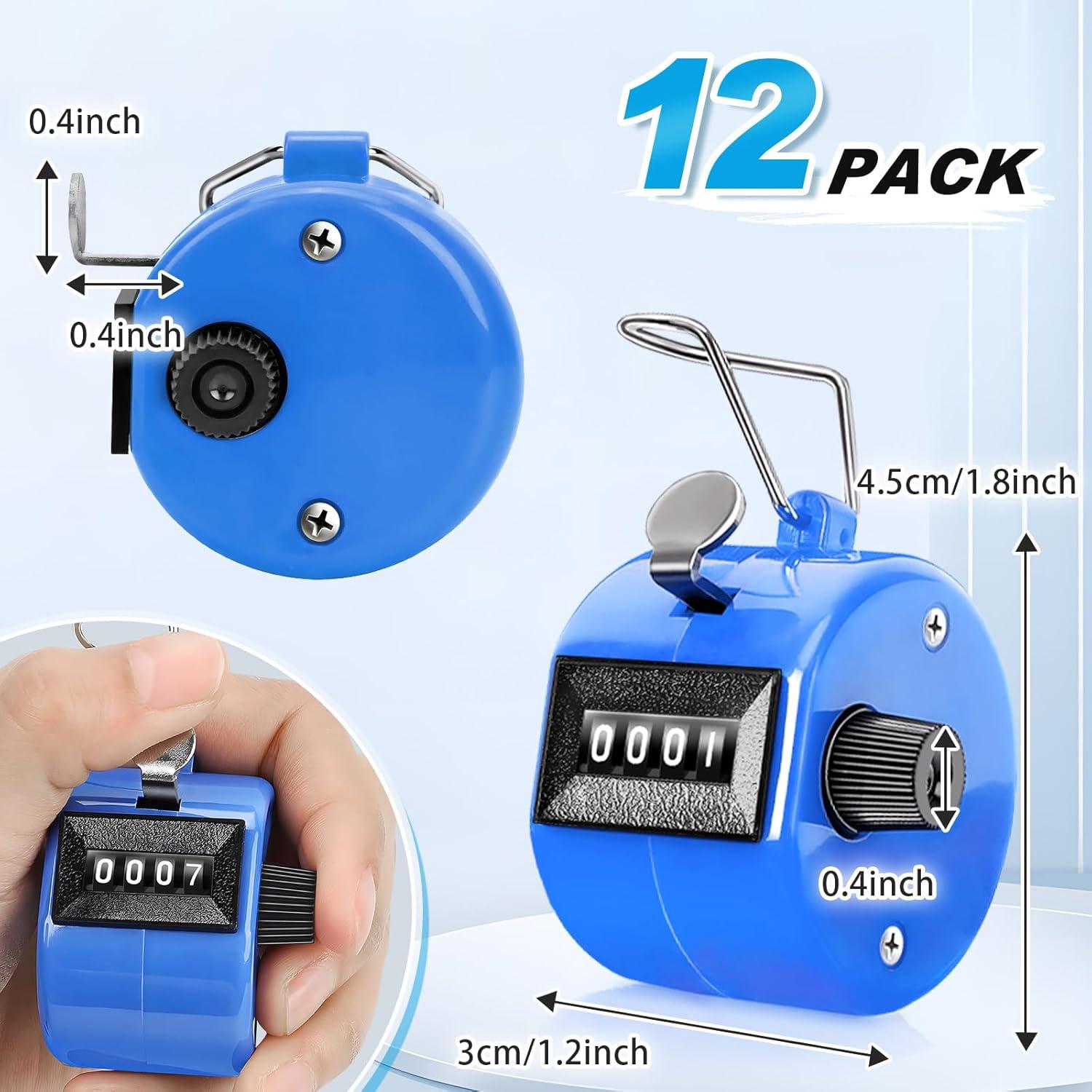 Contador Manual Mecánico SUNYIWJIE 12 Pcs 4 Dígitos Portátil