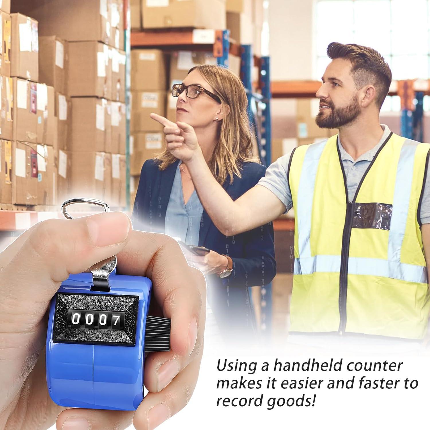 Contador Manual Mecánico SUNYIWJIE 12 Pcs 4 Dígitos Portátil