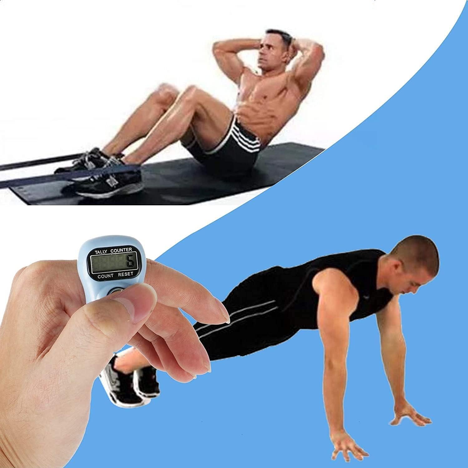 Contador Digital de Mano Calsgkspray Azul 5 Dígitos LED