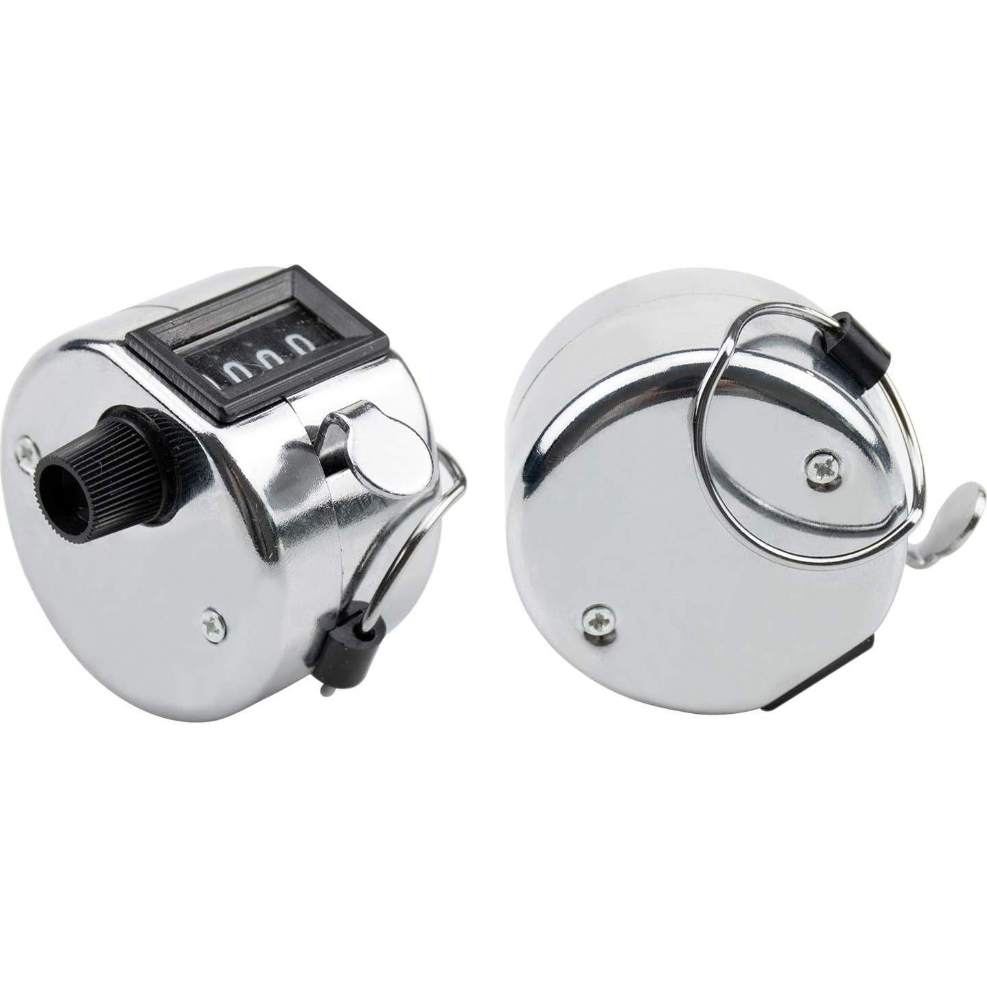 Contador Manual de Tally Lawei 6 Pcs 4 Dígitos Mecánico Plata