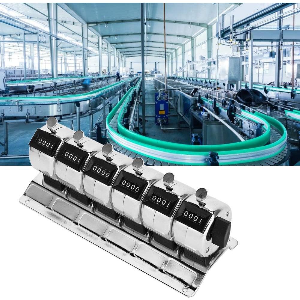 Contador Manual Mecánico YWBL-WH 4 Dígitos 9999 Acero Inoxidable