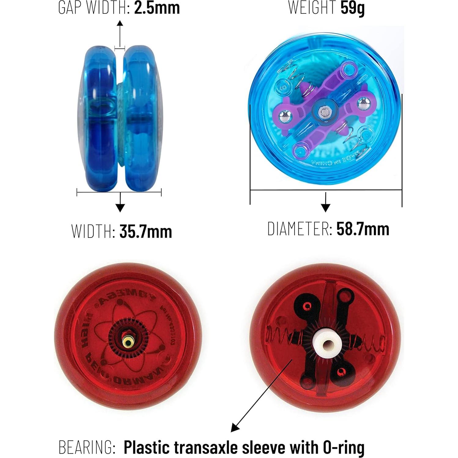 Yoyo Yomega Brain Azul - Profesional para Principiantes