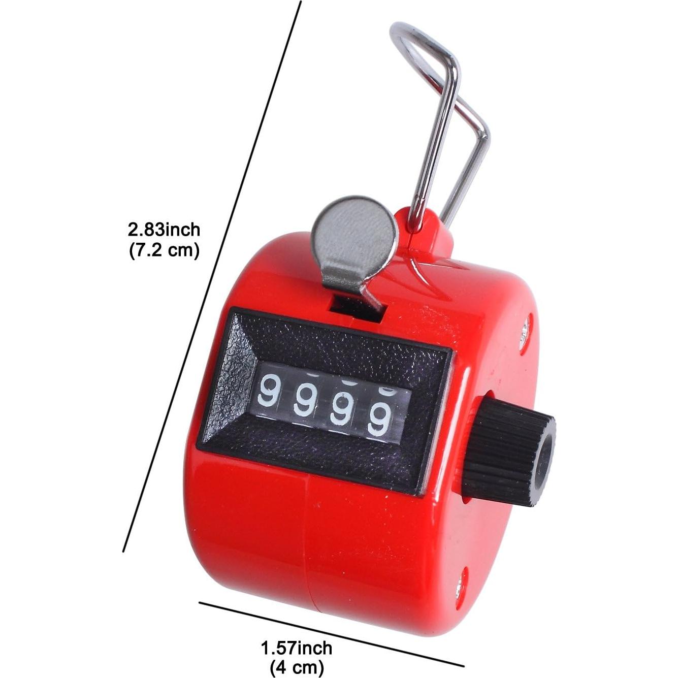 Contador Mecánico de Mano 3 Pack ewinever 4 Dígitos Multicolor