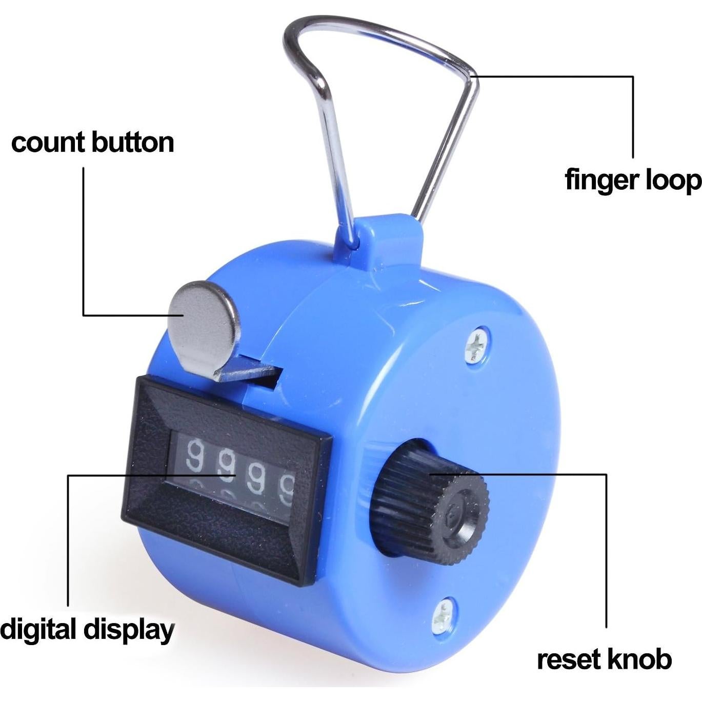 Contador Mecánico de Mano 3 Pack ewinever 4 Dígitos Multicolor