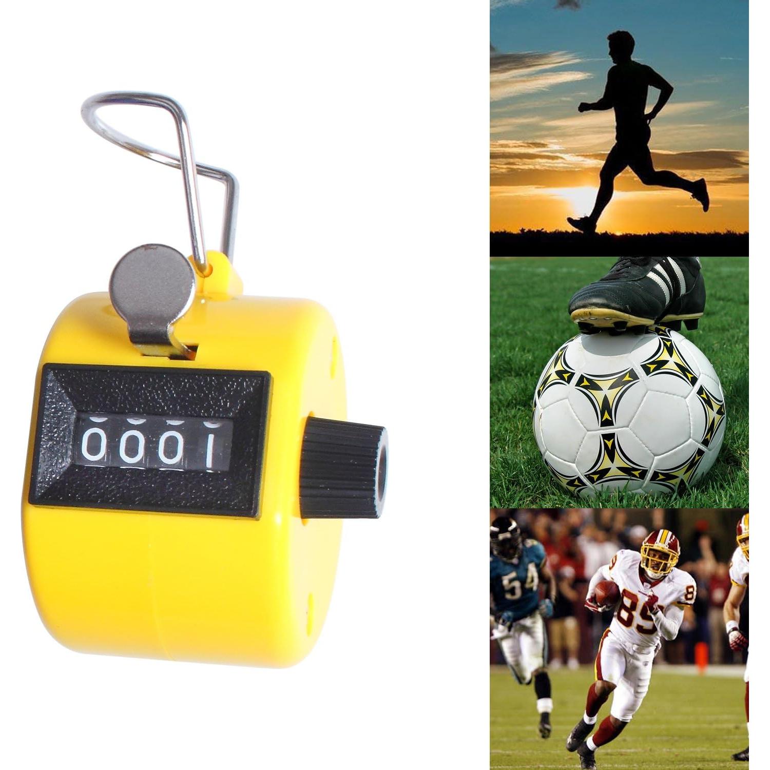 Contador Mecánico de Mano 3 Pack ewinever 4 Dígitos Multicolor