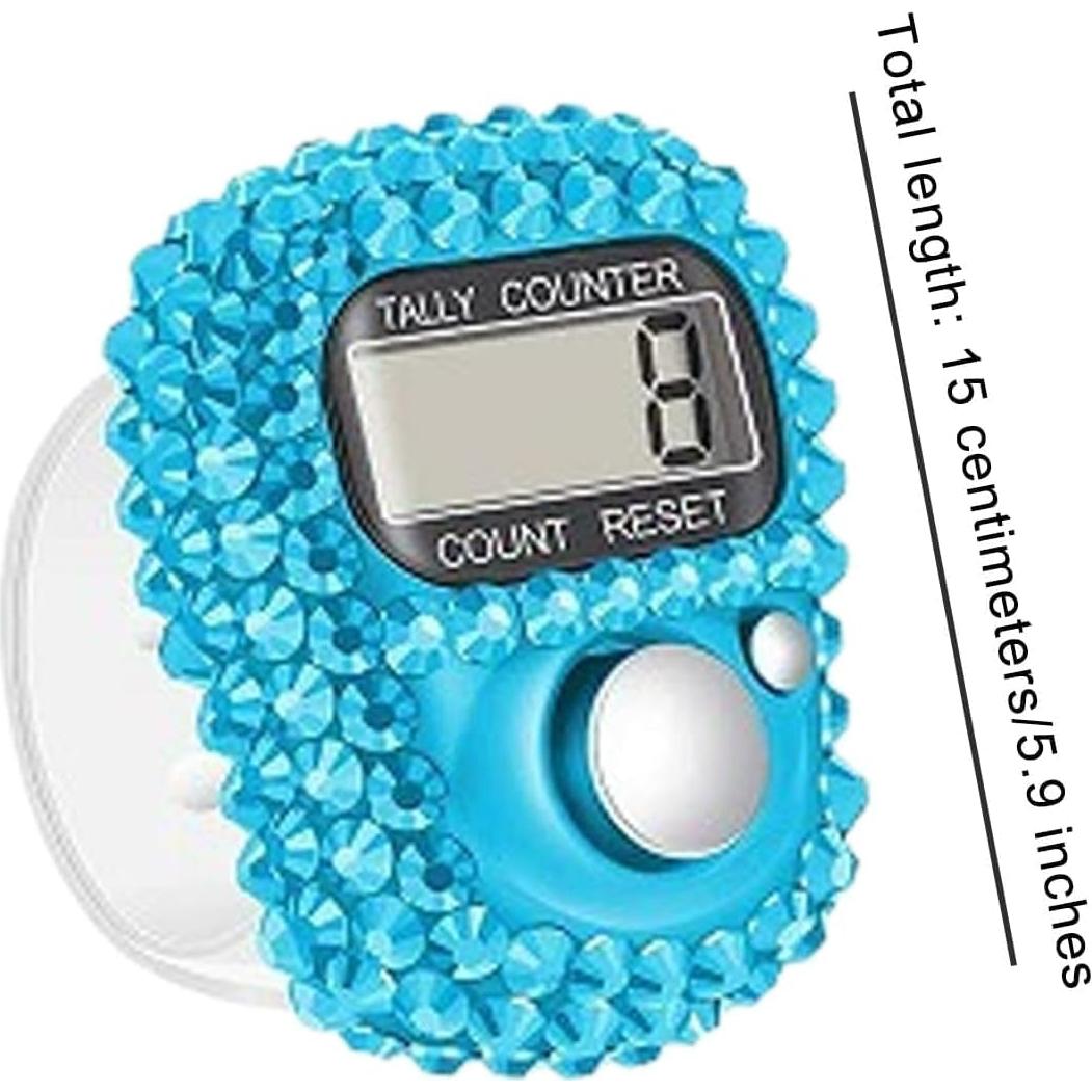 Contador Electrónico de Dedo Fansoftiks Azul Portátil