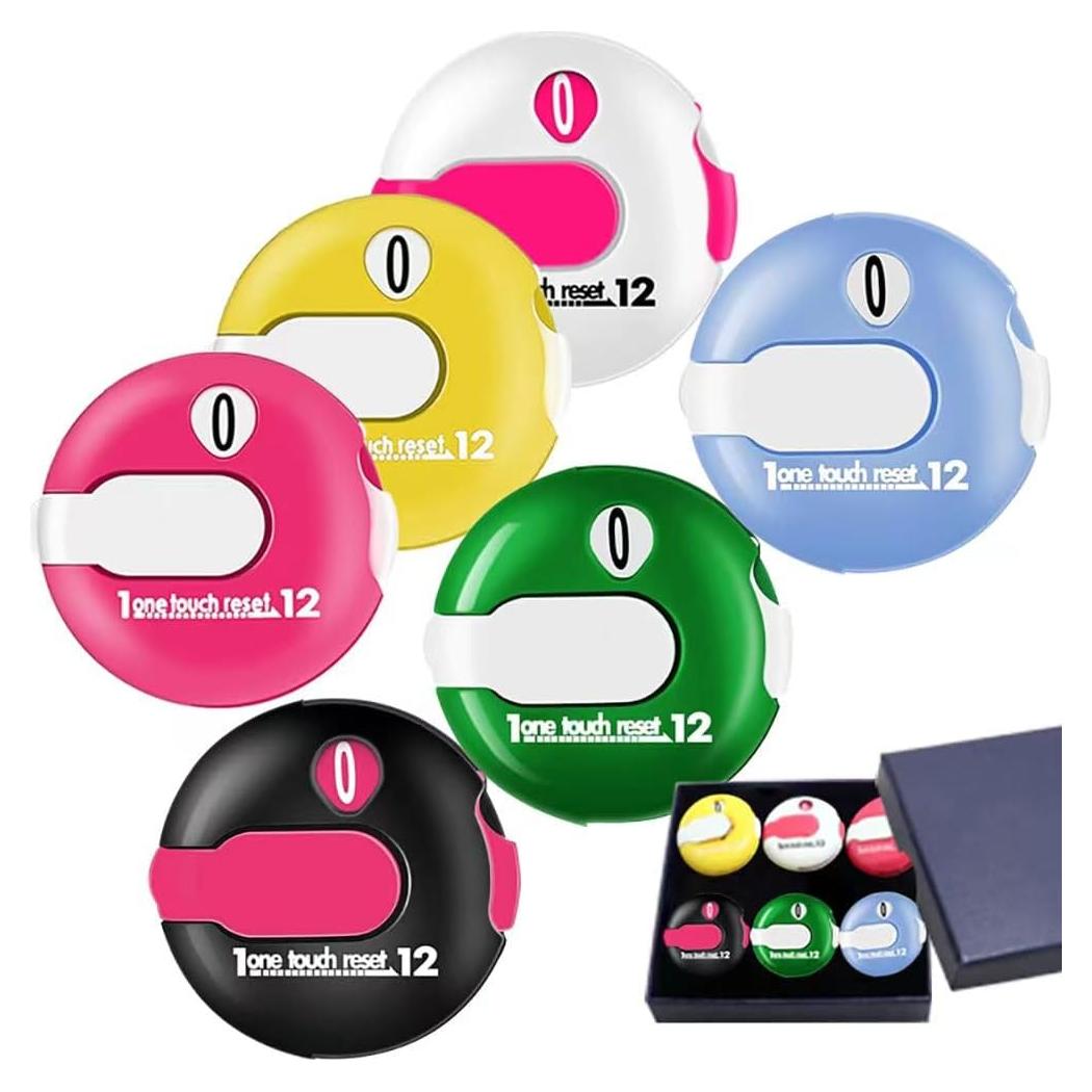 Contador de Golpes de Golf Flogolf - Set de 6 Colores