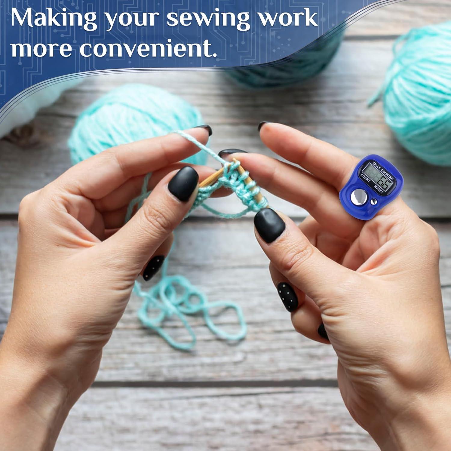 Paquete de 7 Contadores Electrónicos de Dedo CHGANG LCD 5 Dígitos