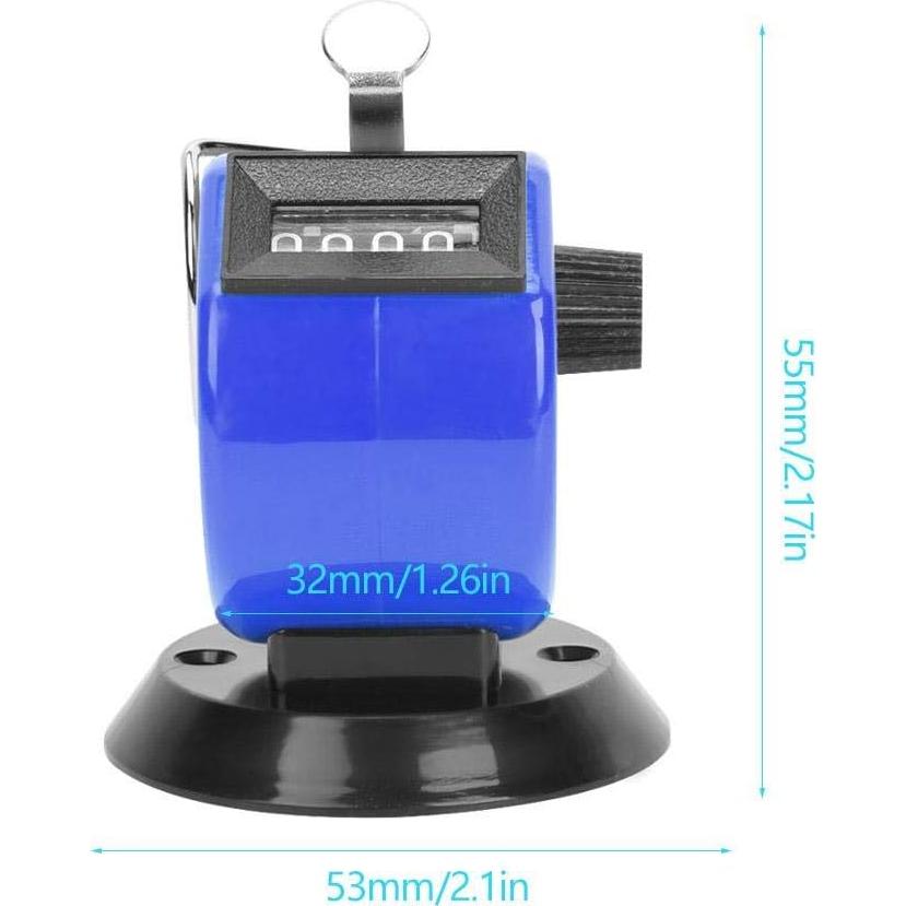 Contador Manual Mecánico Hilitand 4 Posiciones Azul