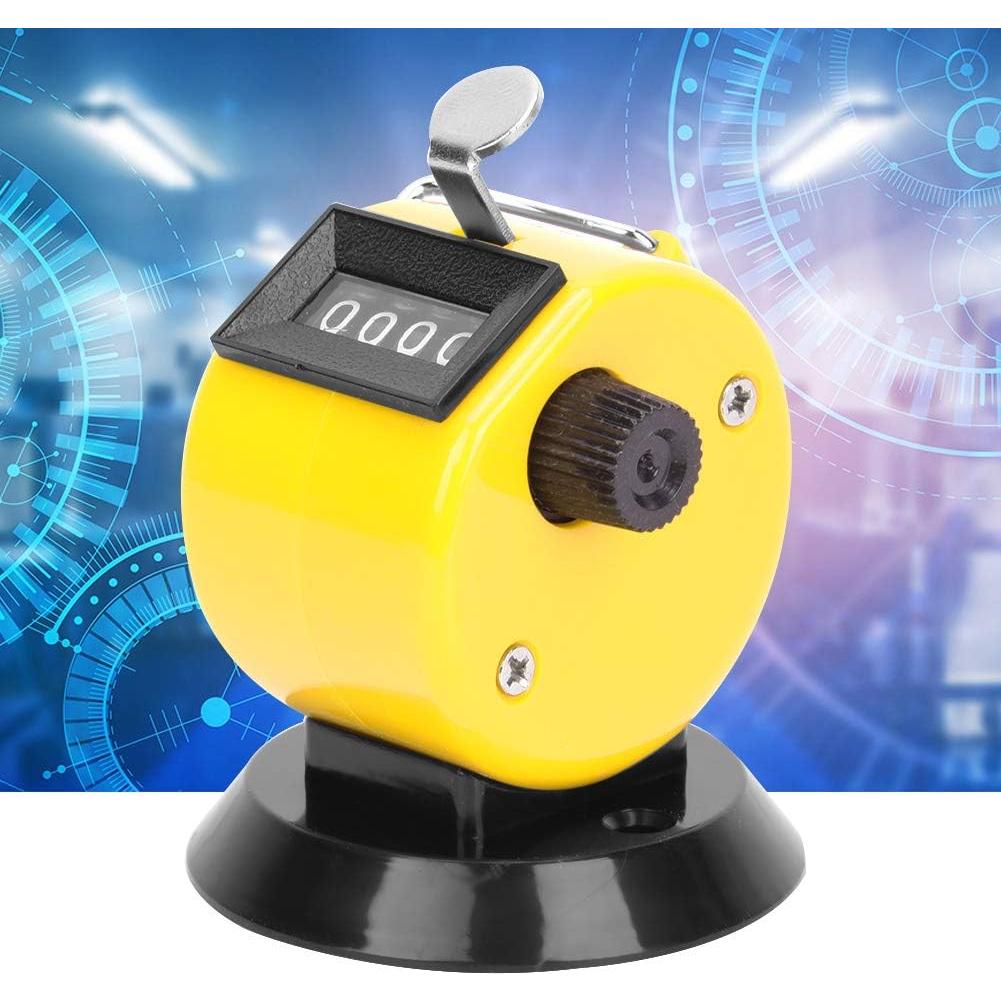 Contador Manual Mecánico Hilitand 4 Posiciones Amarillo