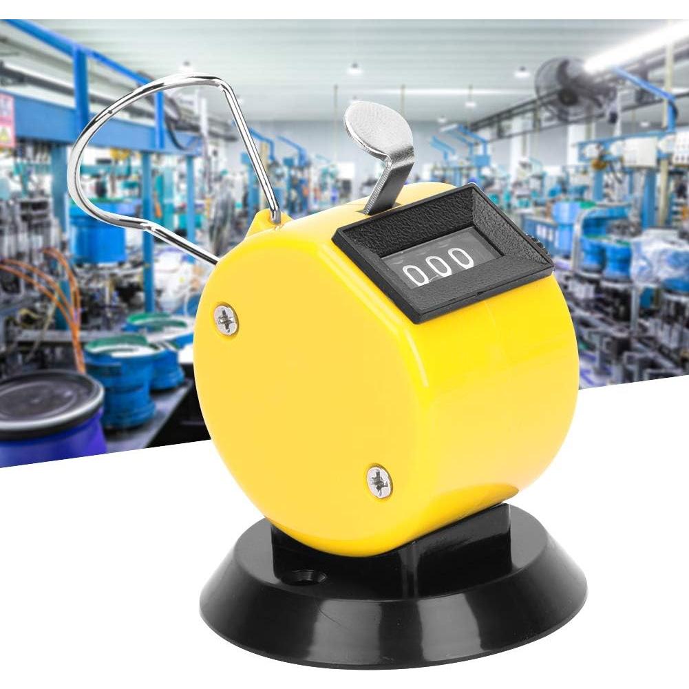 Contador Manual Mecánico Hilitand 4 Posiciones Amarillo