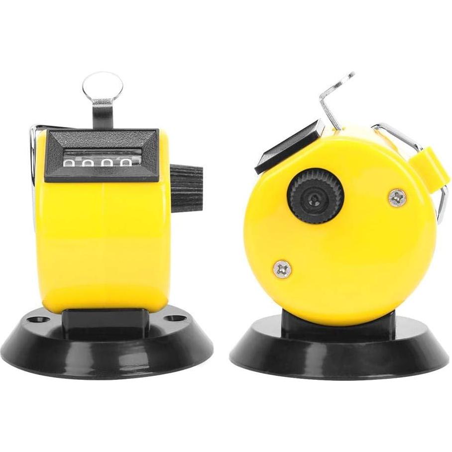 Contador Manual Mecánico Hilitand 4 Posiciones Amarillo