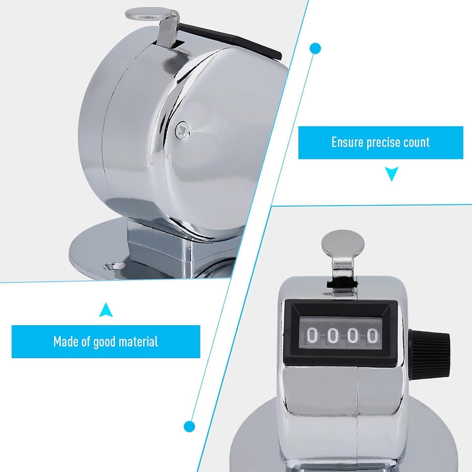 Contador Clicker Kodrily 4 Dígitos Metal Ligero hasta 9999