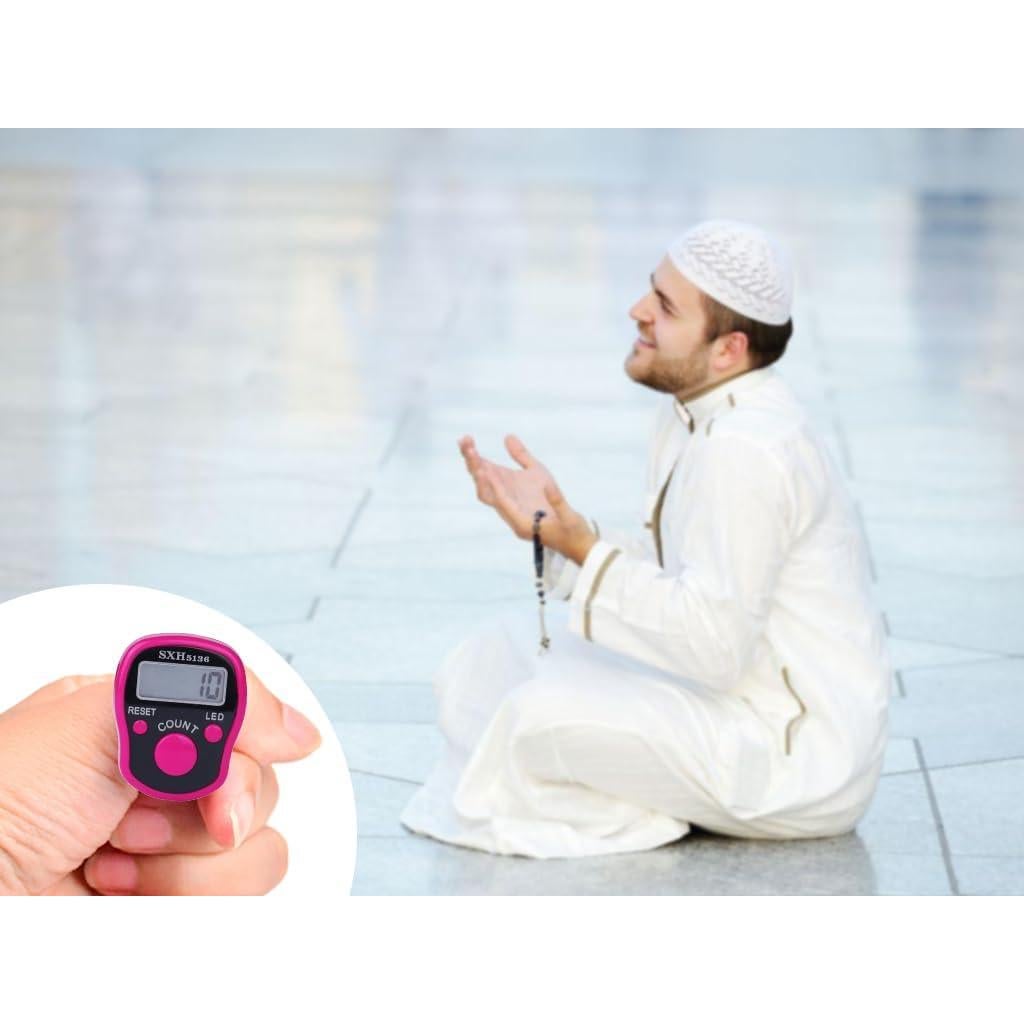 Contador Electrónico de Dedos Hitopin 8PCS LED 5 Dígitos