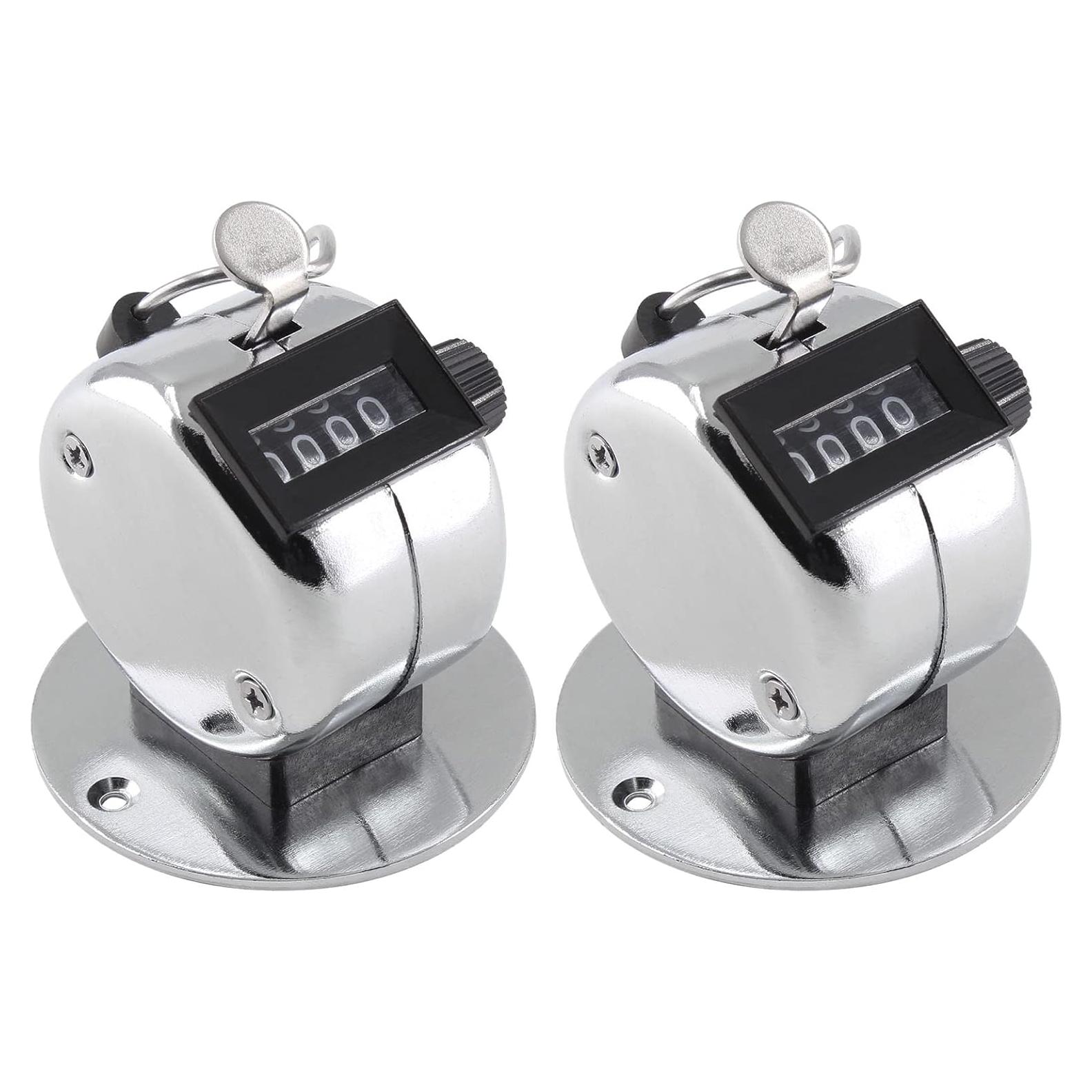 Contador Mecánico de Tally Jiozermi - Paquete de 2, 4 Dígitos