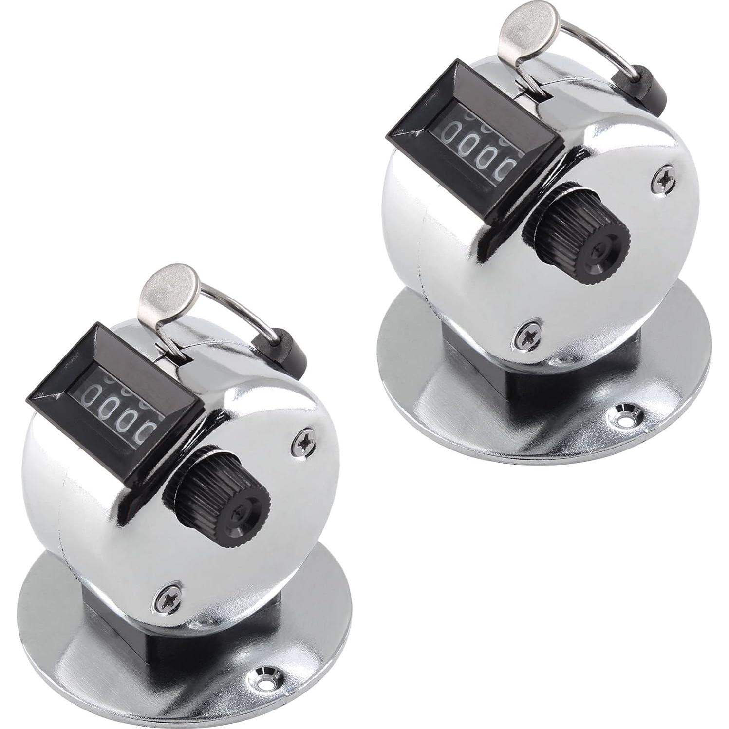 Contador Mecánico de Tally Jiozermi - Paquete de 2, 4 Dígitos