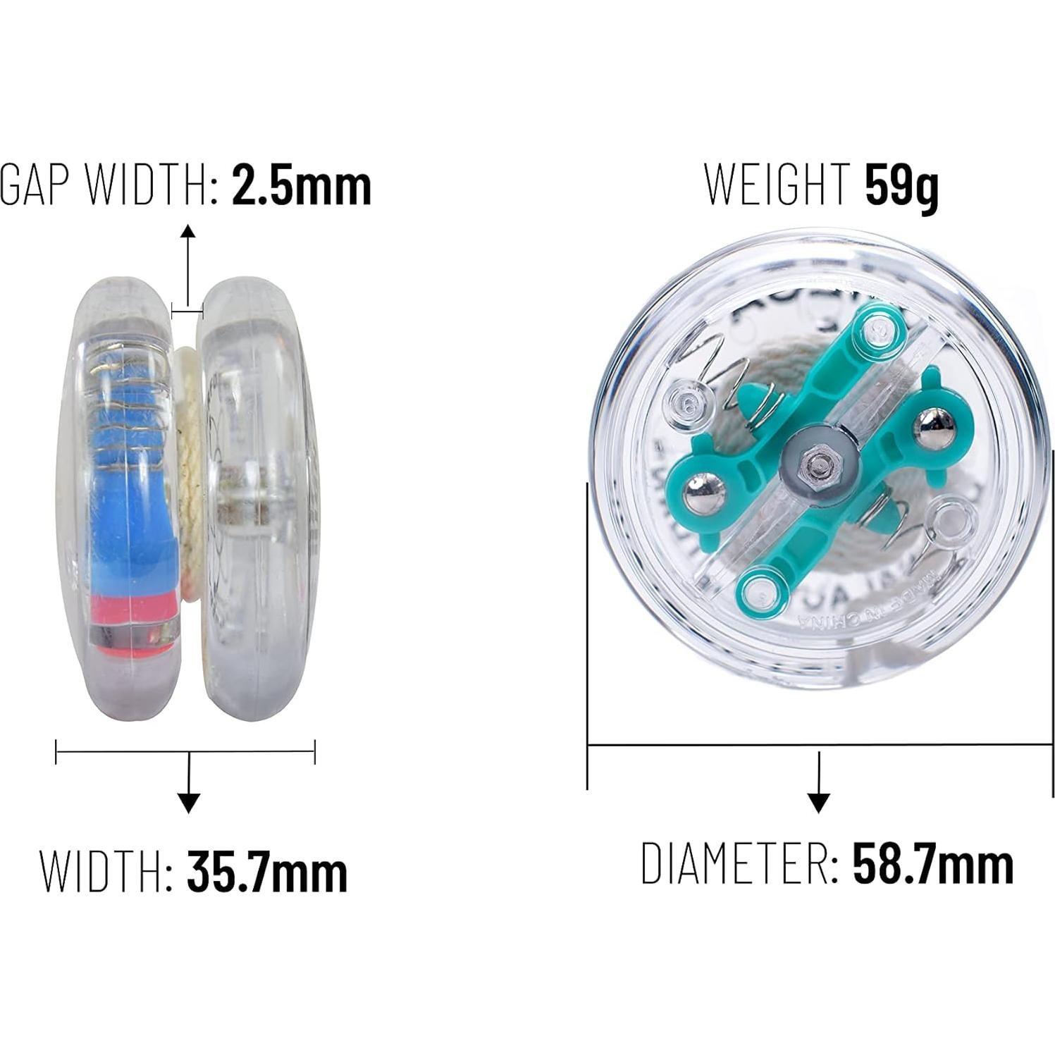 Yoyo Yomega Brain Profesional Transparente para Principiantes