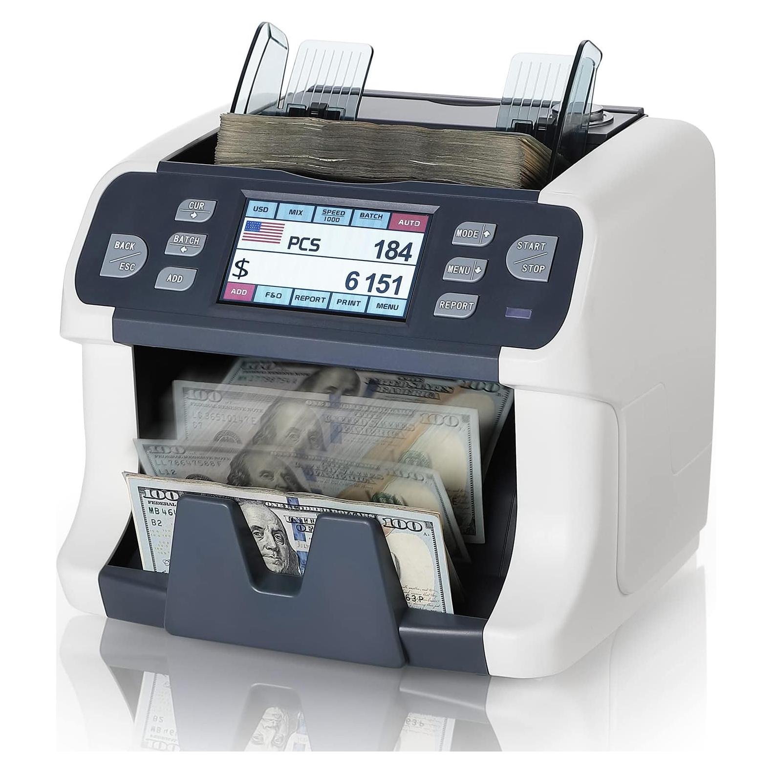 Contadora de Dinero MUNBYN IMC41 - Denominación Mixta, Detección CIS/UV/IR, 6.78 kg