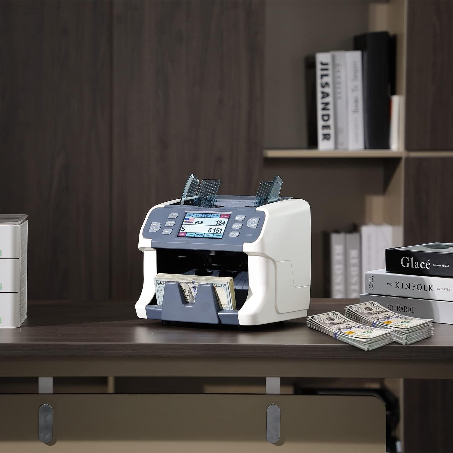 Contadora de Dinero MUNBYN IMC41 - Denominación Mixta, Detección CIS/UV/IR, 6.78 kg