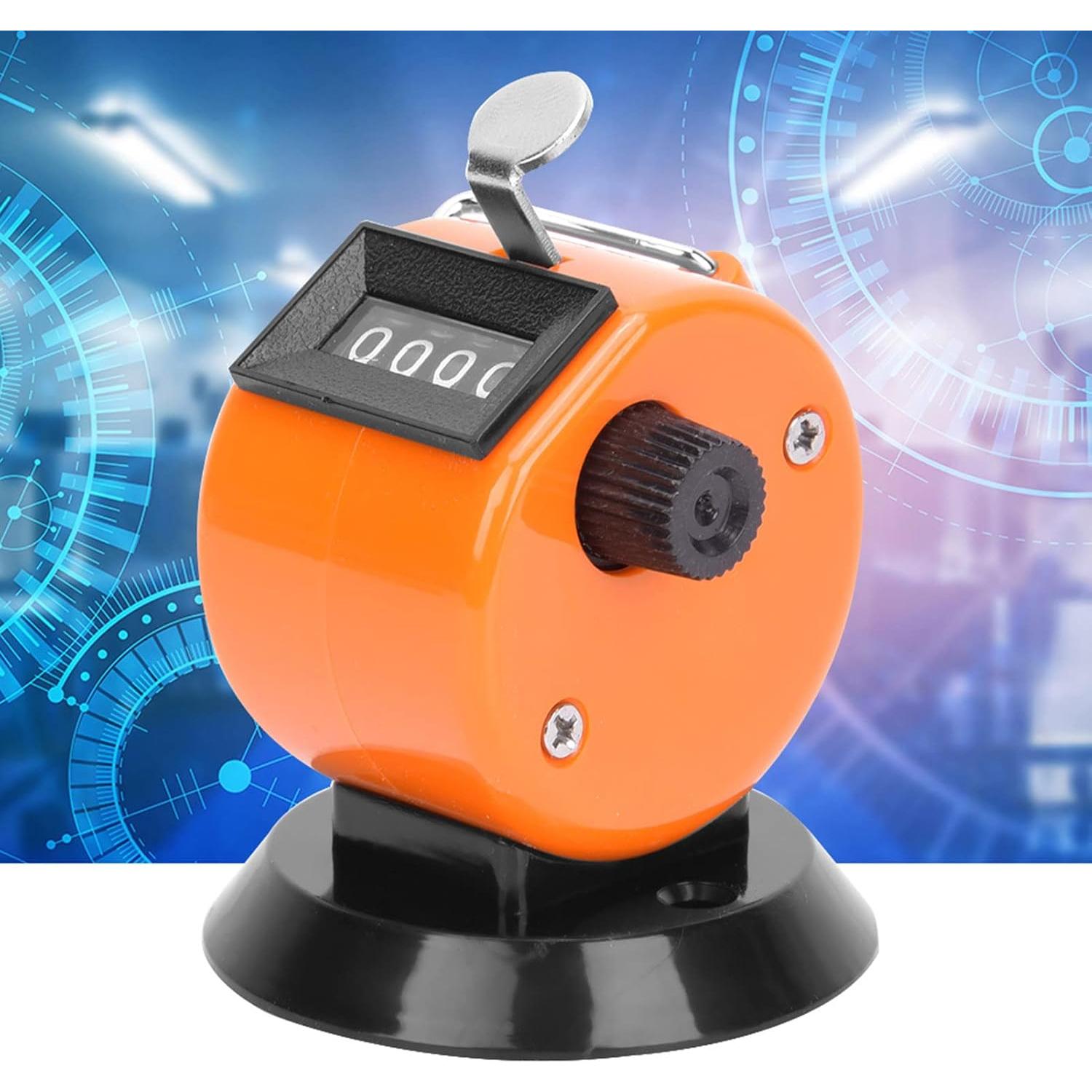 Contador Manual Hilitand 4 Dígitos ABS Naranja 0-9999