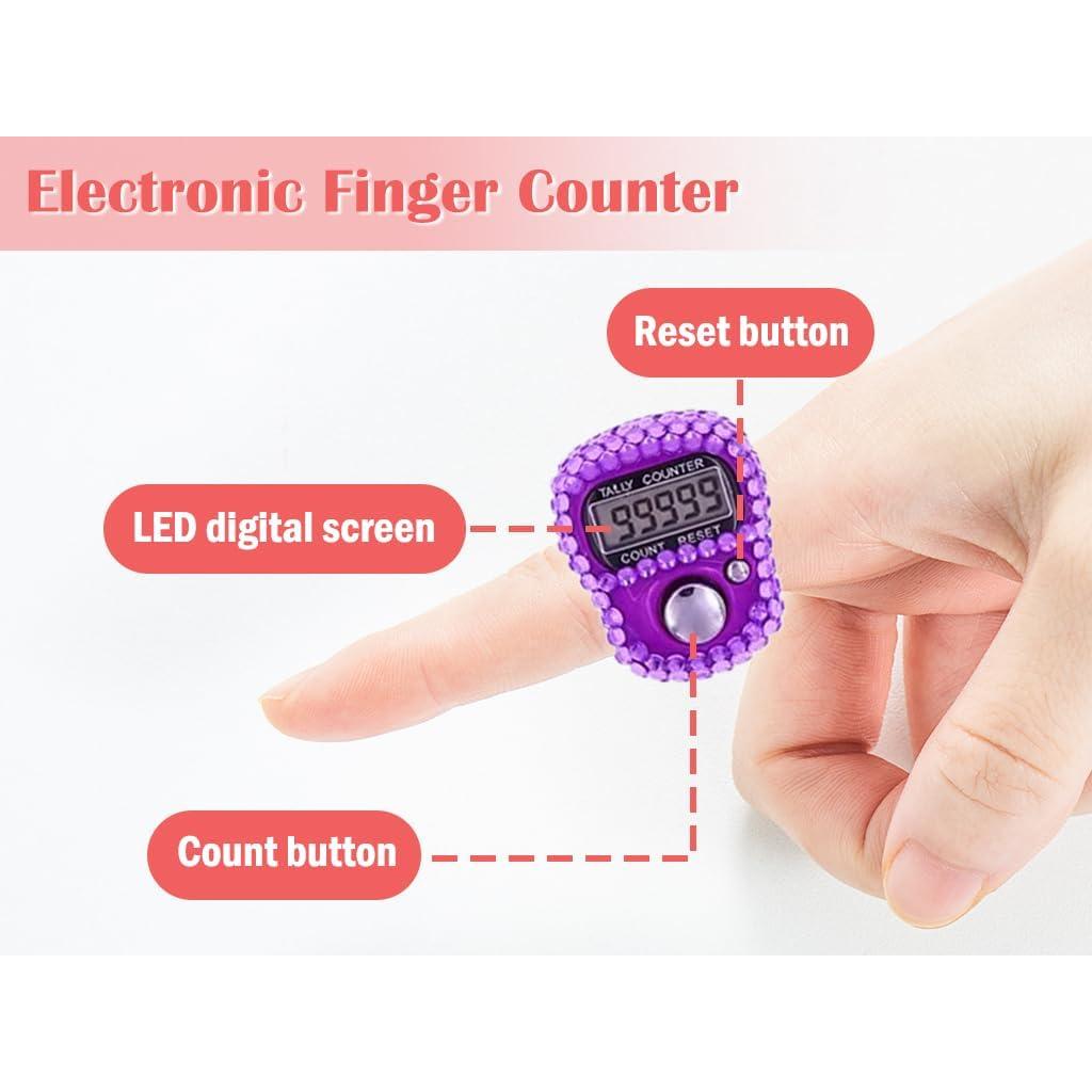 Contador Electrónico de Dedos Hitopin 8 Piezas 5 Dígitos