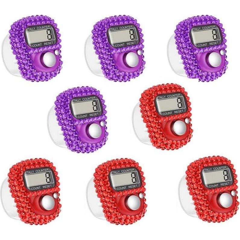 Contador Electrónico de Dedos Hitopin 8 Piezas 5 Dígitos