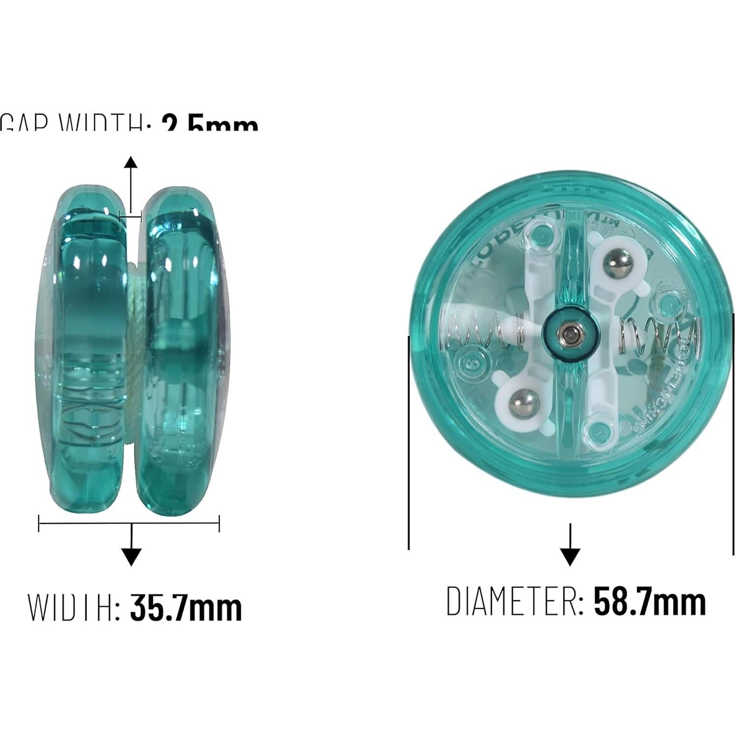 Yoyo Yomega Brain Verde Azulado - Retorno Automático 59g