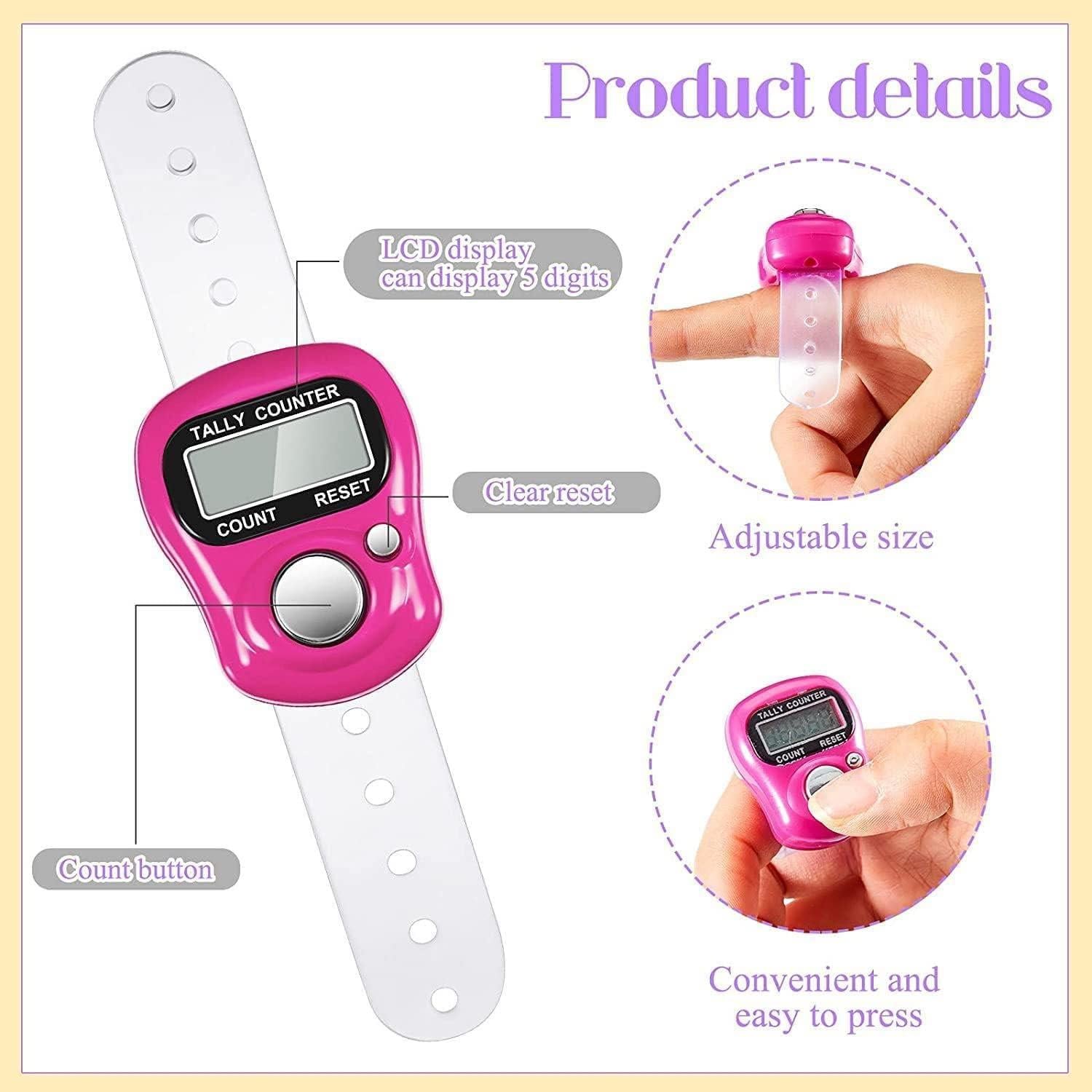 Contador Digital de Dedo Genérico 5 Dígitos - 3 Unidades