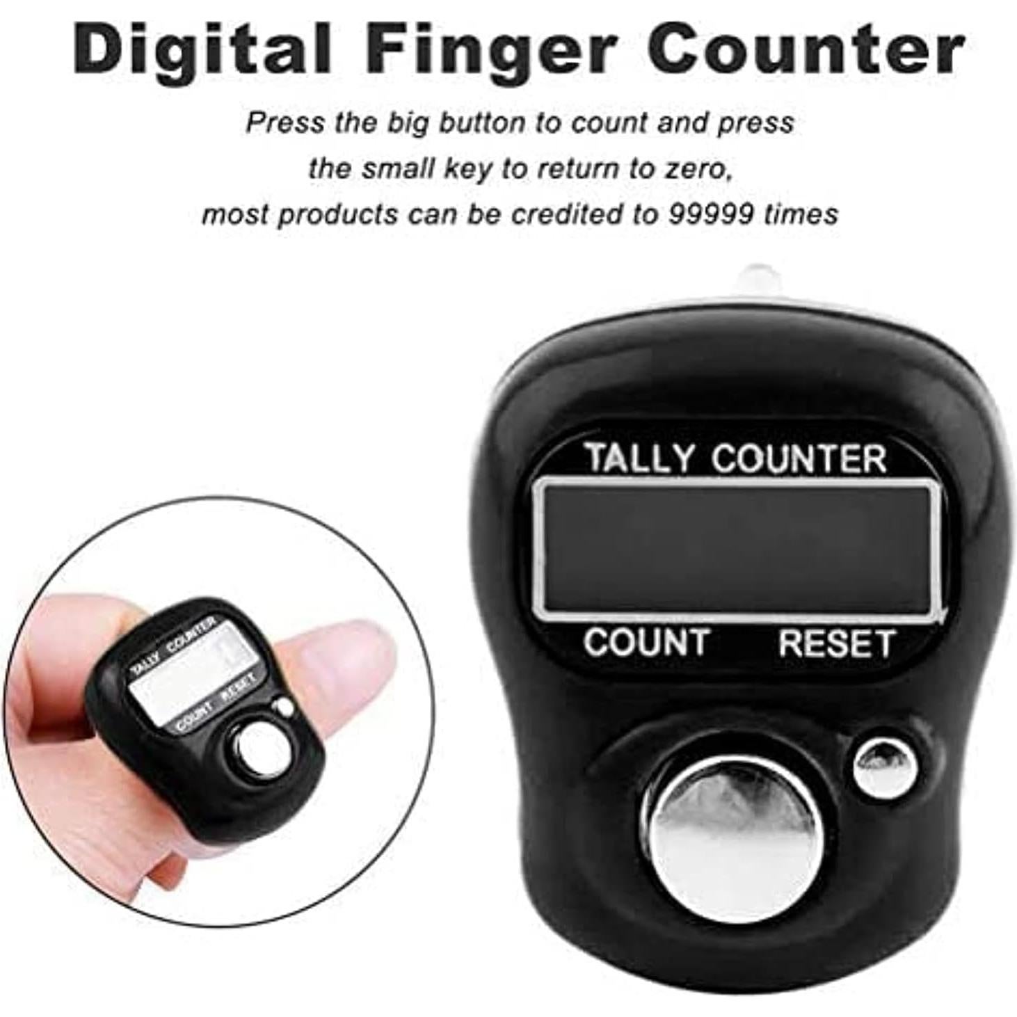 Contador Digital de Dedo Genérico 5 Dígitos - 3 Unidades