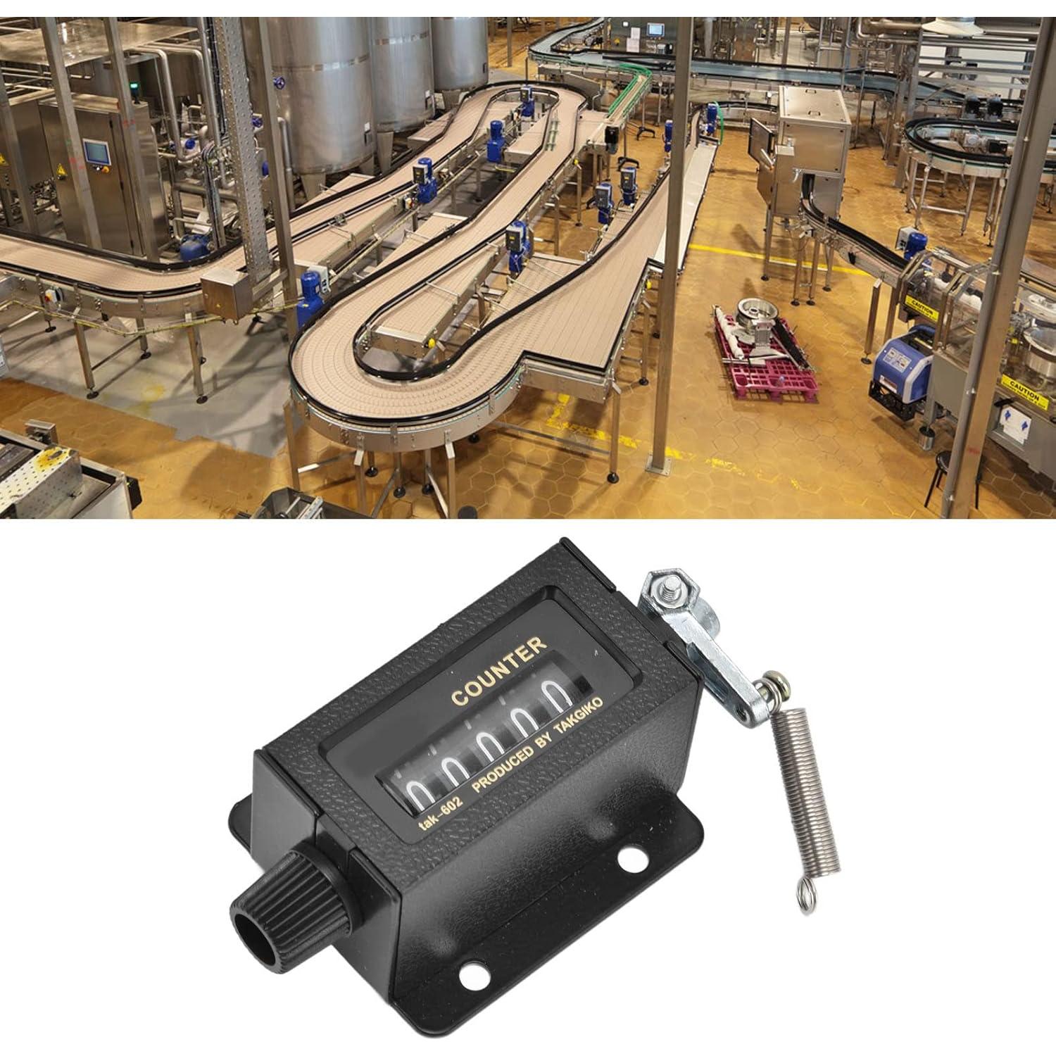 Contador Mecánico Manual 5 Dígitos Shanrya 0-99999 Reiniciable