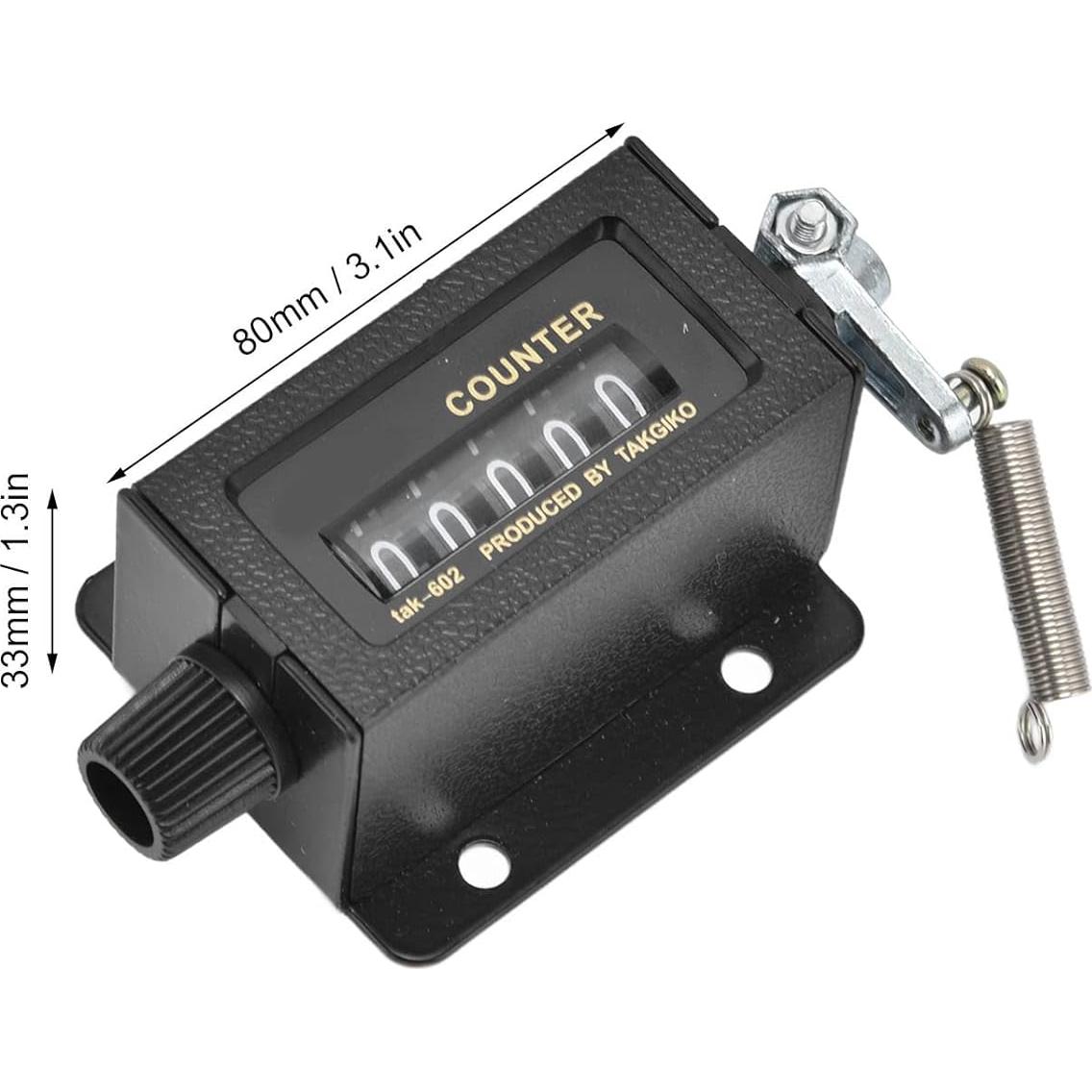 Contador Mecánico Manual 5 Dígitos Shanrya 0-99999 Reiniciable