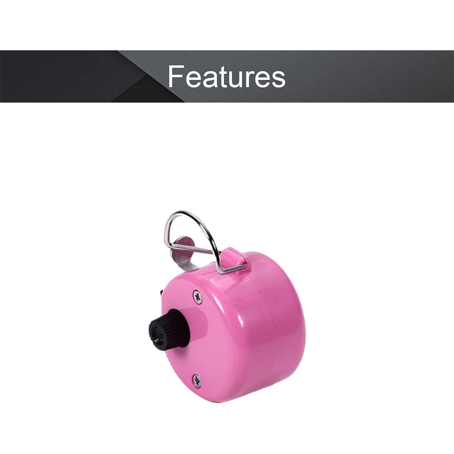 Contador de Mano Othmro Rosa 4 Dígitos Mecánico Sin Baterías