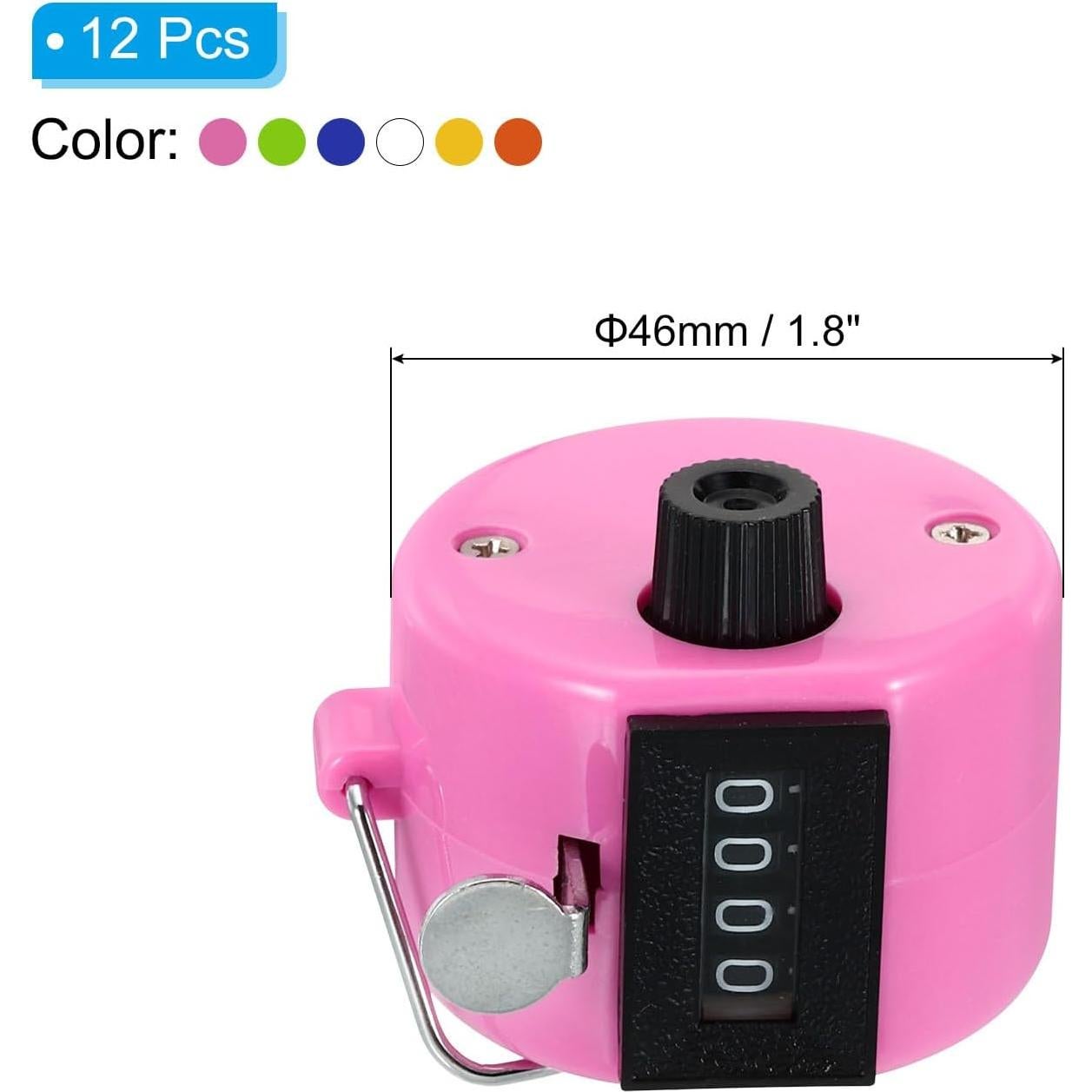 Contador de Clicks PATIKIL - Paquete de 6 Tally 4 Dígitos