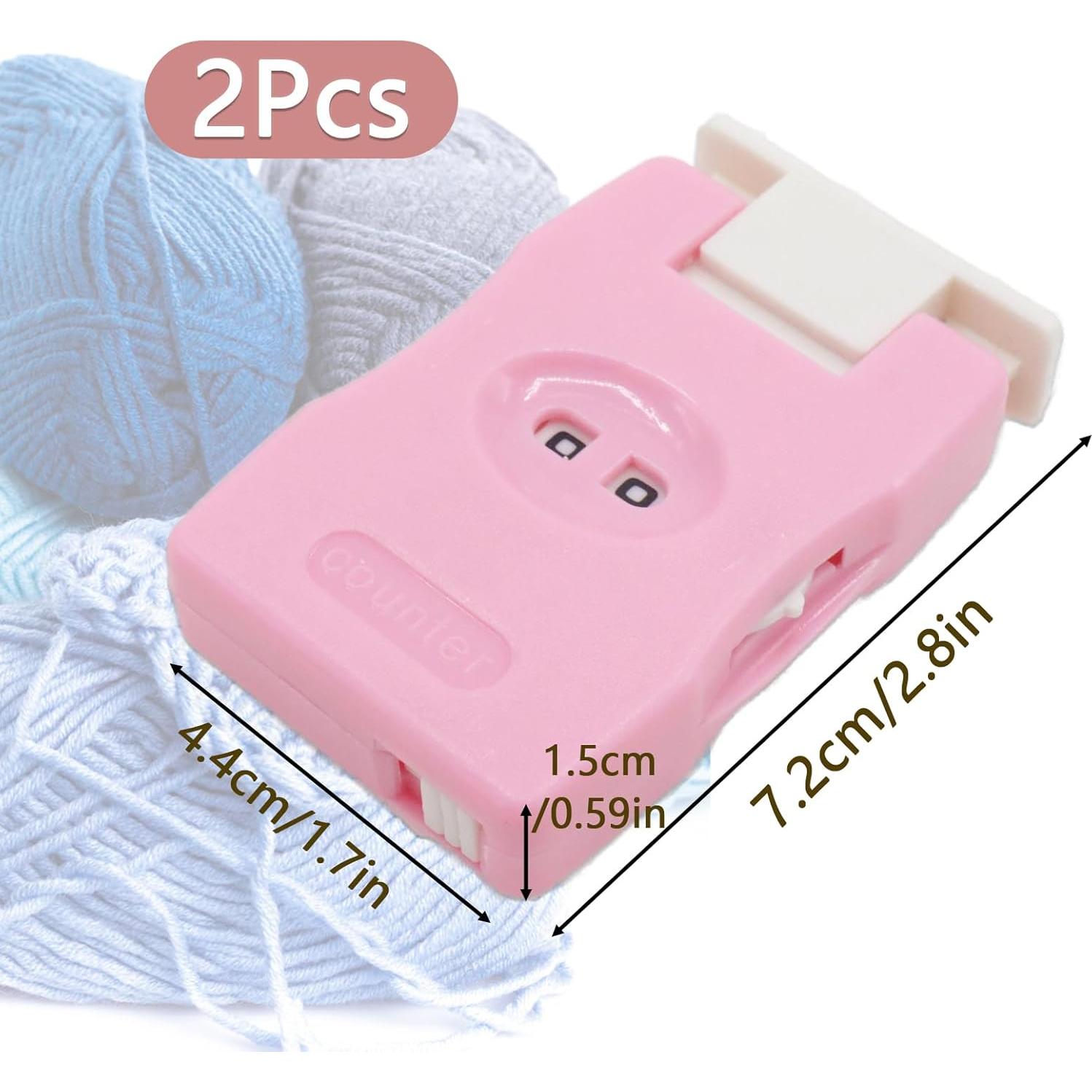 Contadores de Tejer Joyangy Rosa - 2 Paquetes, Herramienta Manual