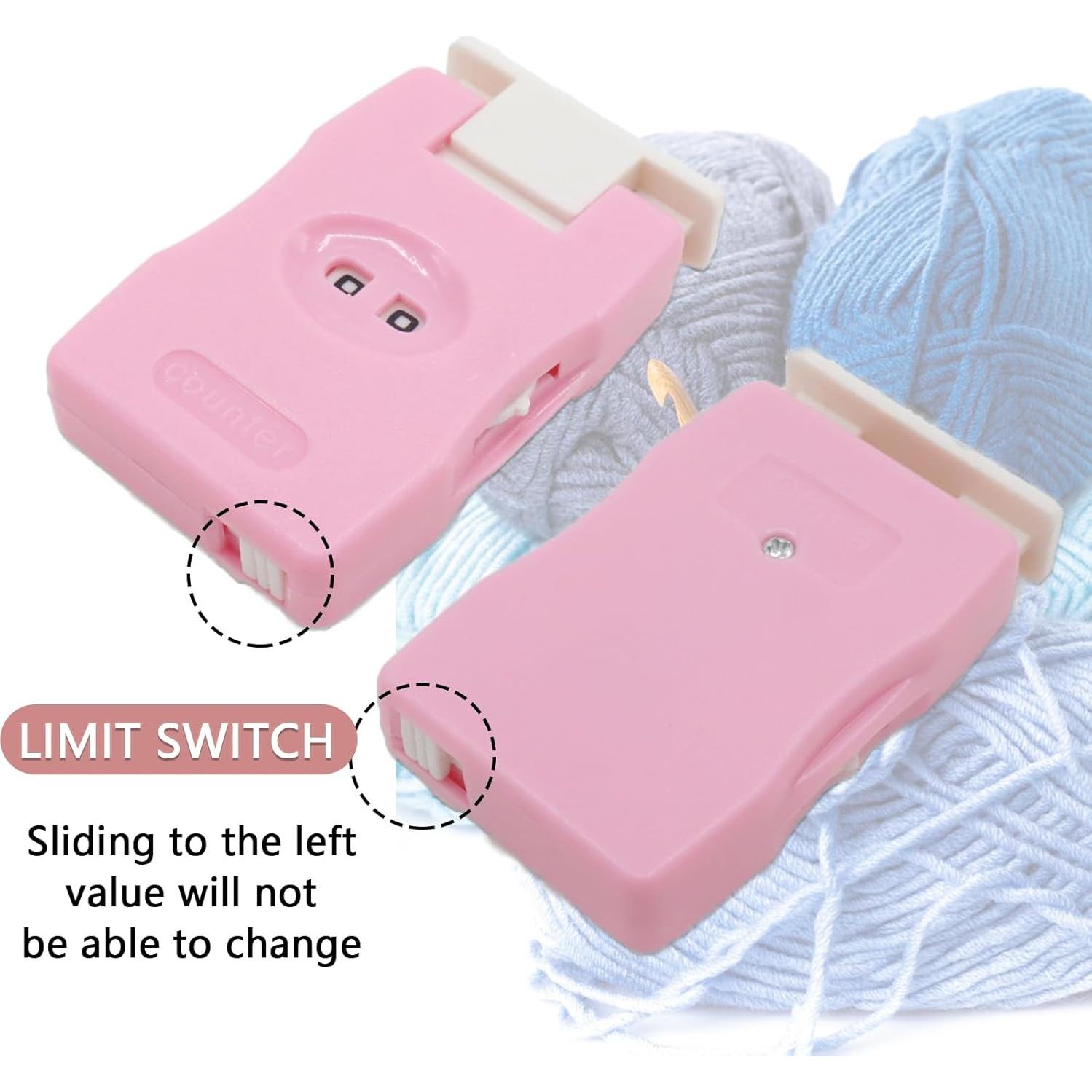 Contadores de Tejer Joyangy Rosa - 2 Paquetes, Herramienta Manual