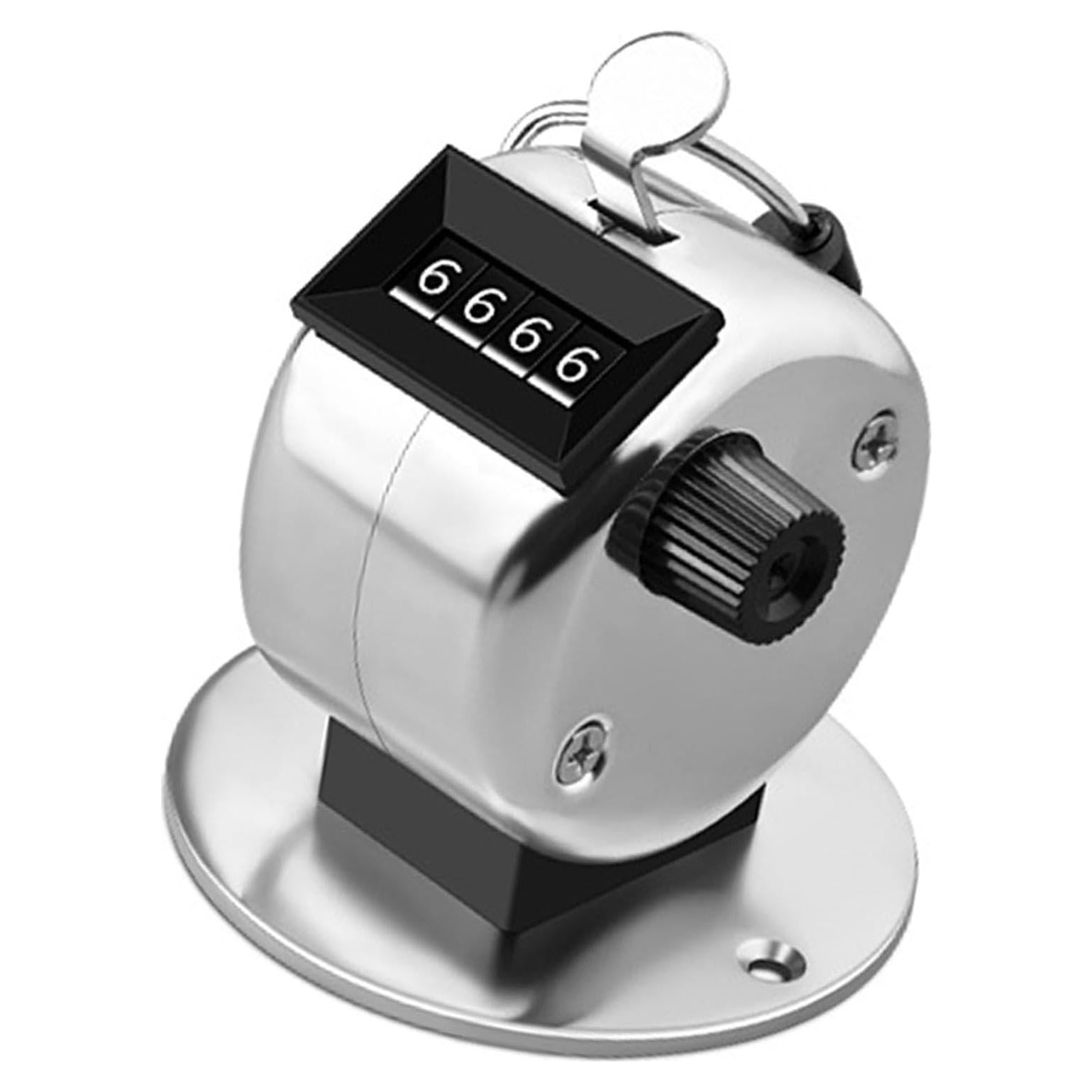 Contador Manual de Mano Acero Inoxidable 4 Dígitos para Multitudes