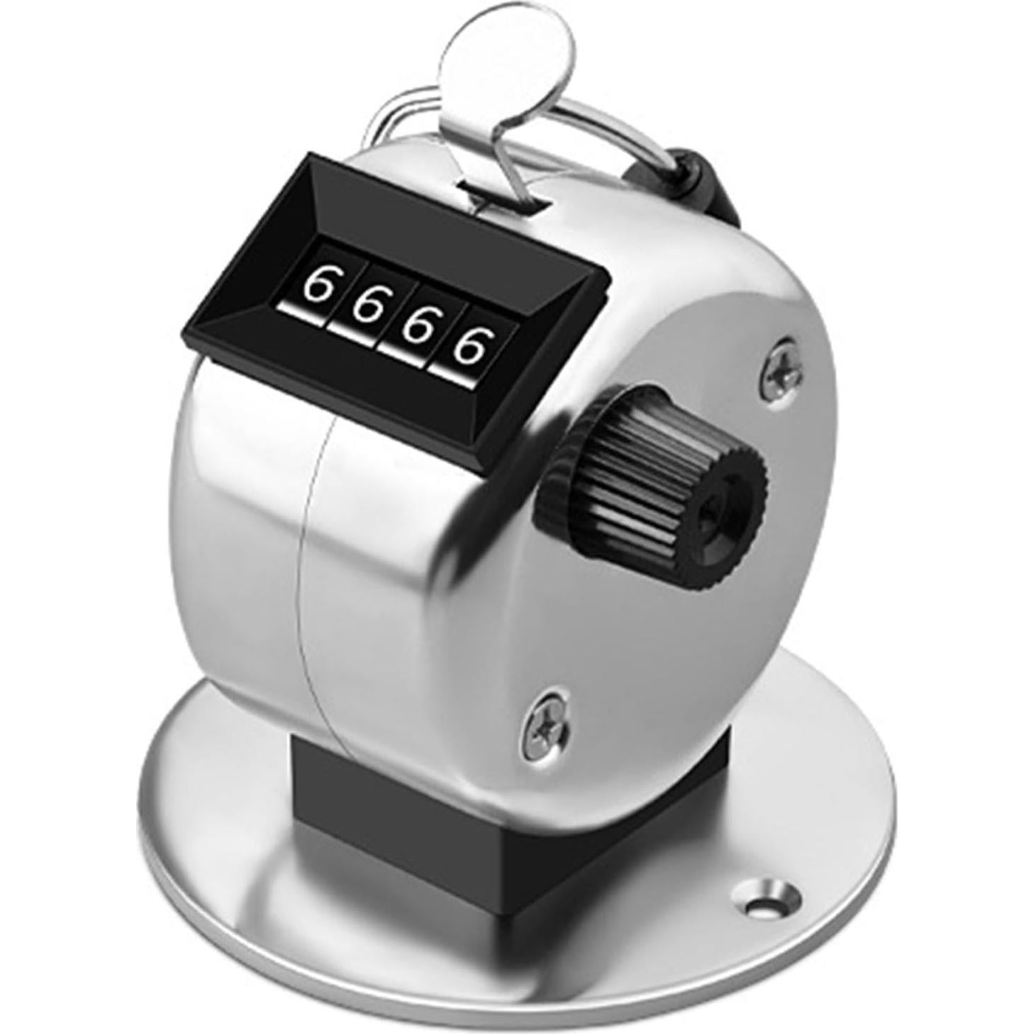 Contador Manual de Mano Acero Inoxidable 4 Dígitos para Multitudes