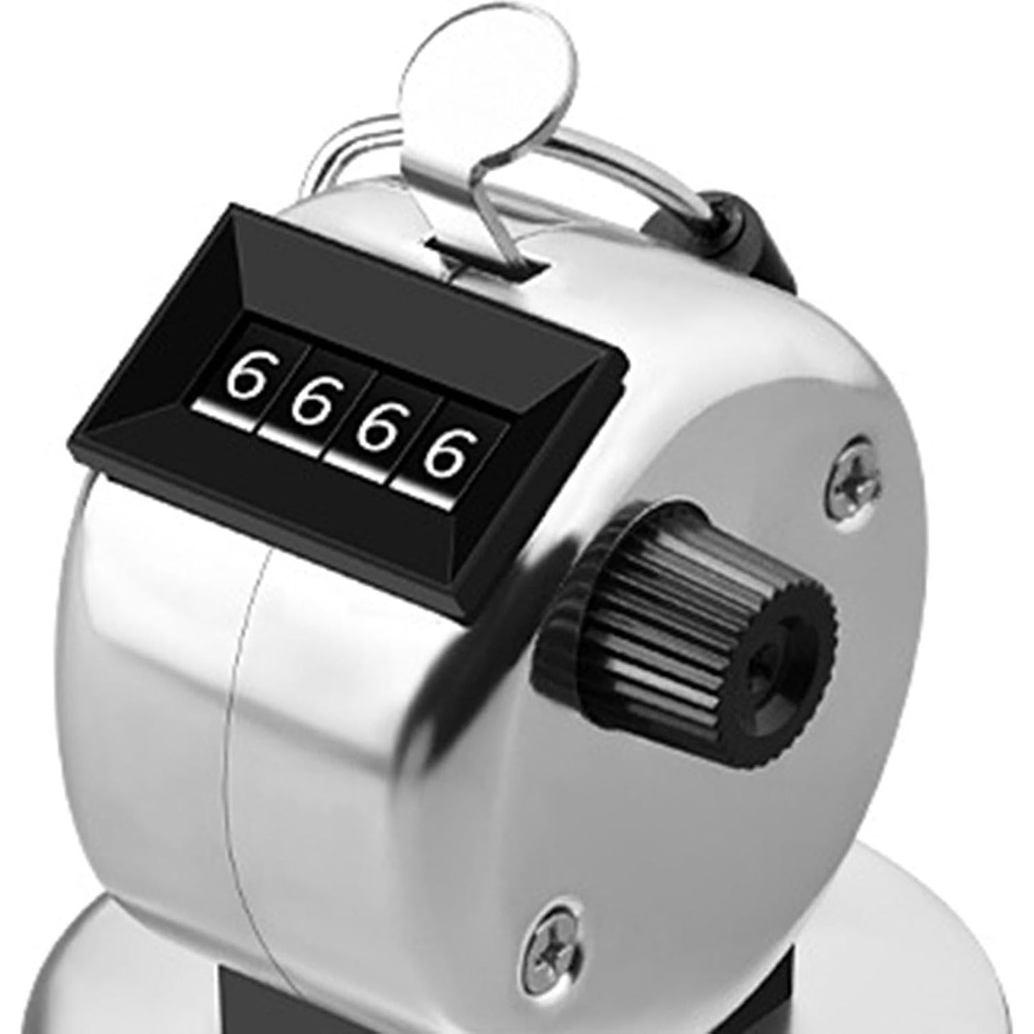 Contador Manual de Mano Acero Inoxidable 4 Dígitos para Multitudes