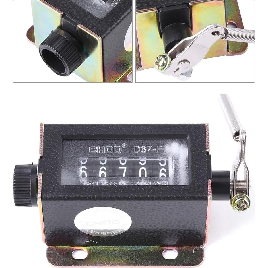 Contador Mecánico Manual Fdit 5 Dígitos para Maquinaria Textil