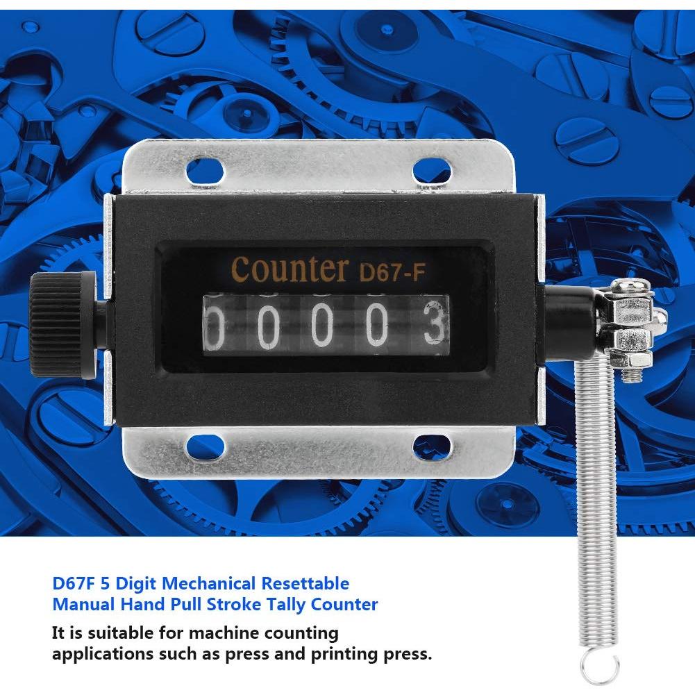 Contador Mecánico Vikye D67F 5 Dígitos 0-99999 Manual